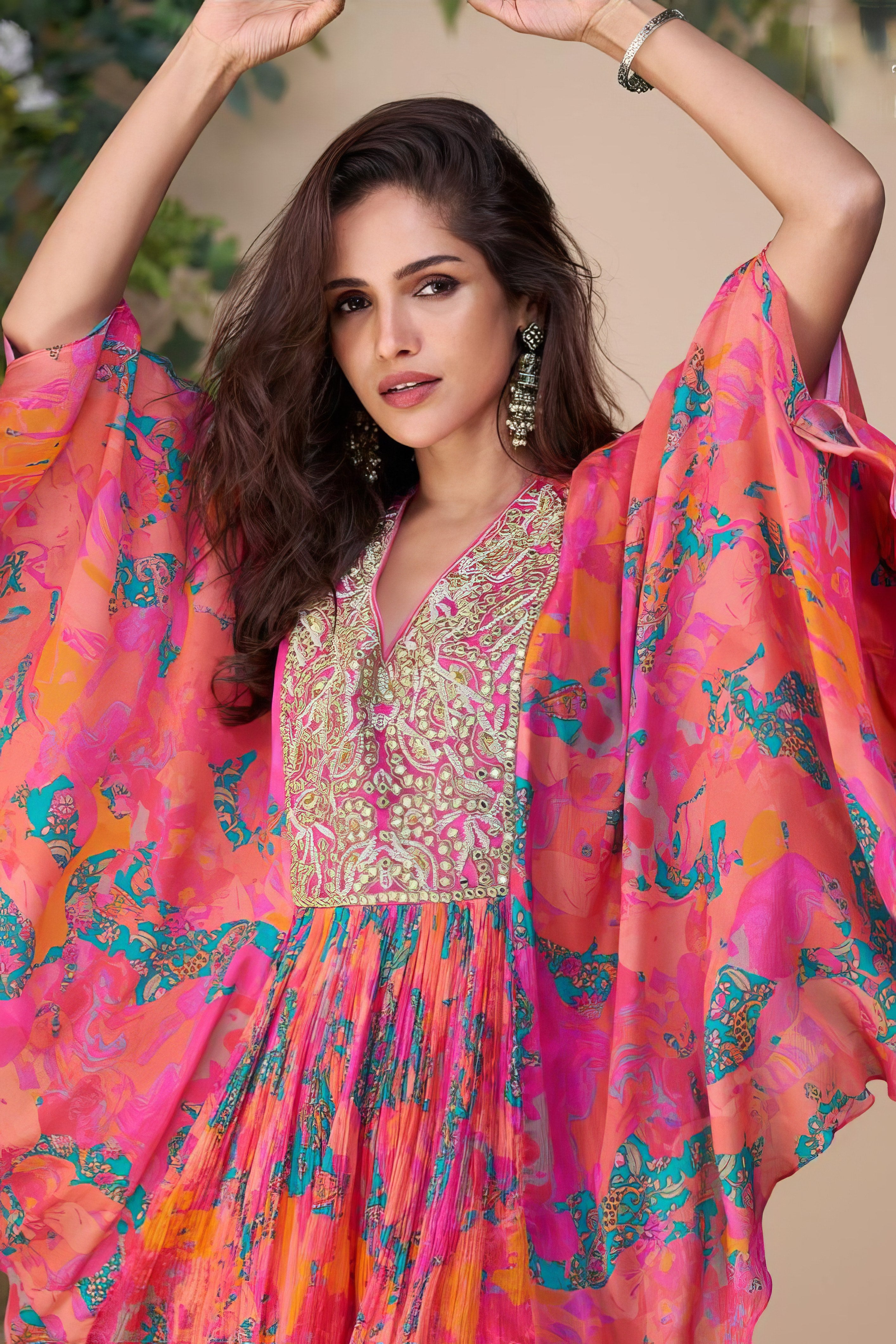 Gulaabo Poncho Sharara Suit LXSR0071