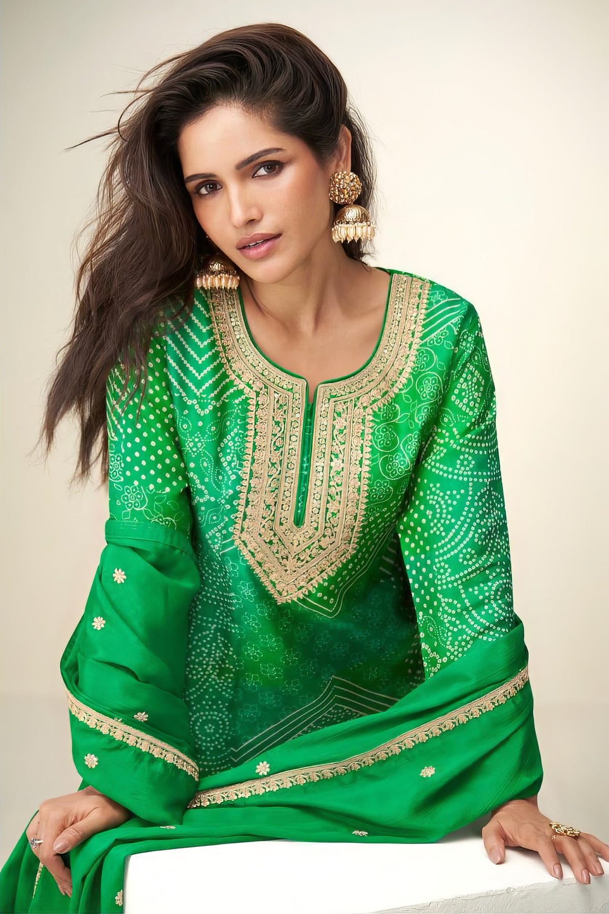 Premium Real Chinon Silk Sharara LXSR0080