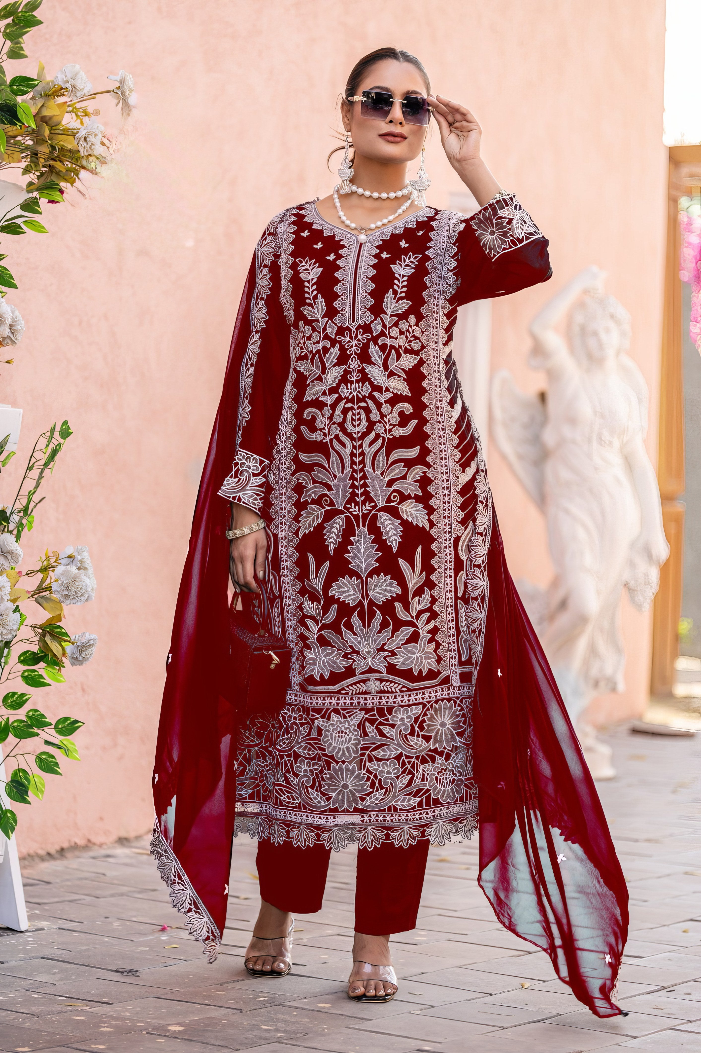 Aamira Handworked Pakistani Suit LXPK0077