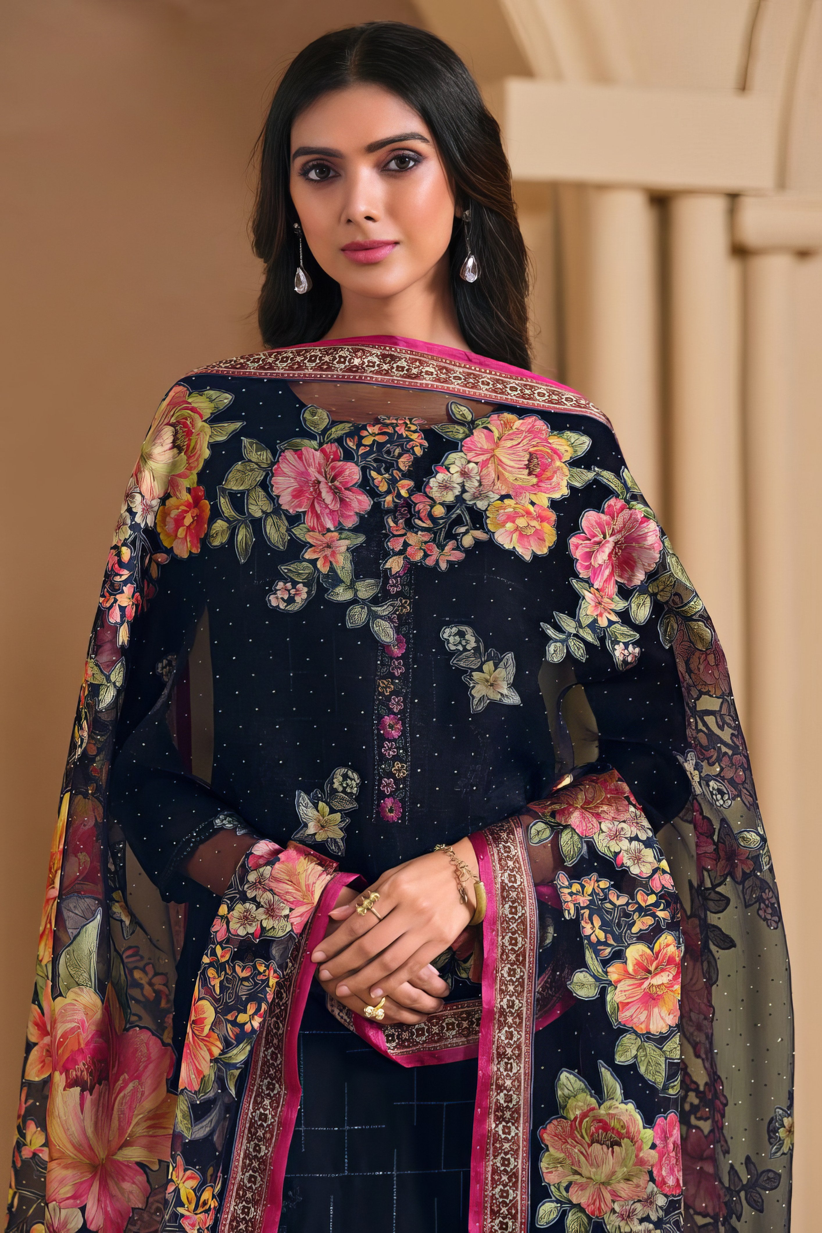 Floral printed Luxury Suit LXST0058