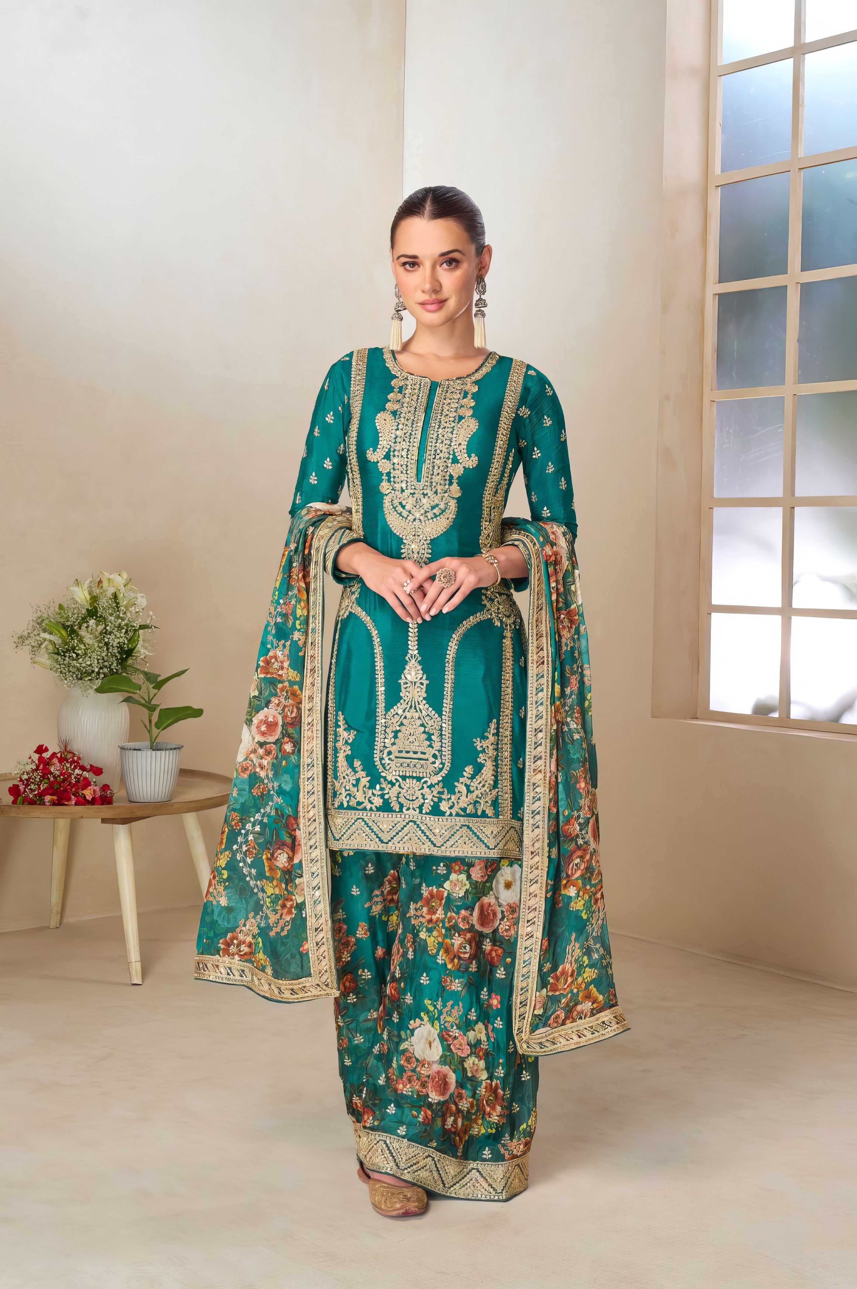 Chinon Charm Sharara Suit LXSR0091