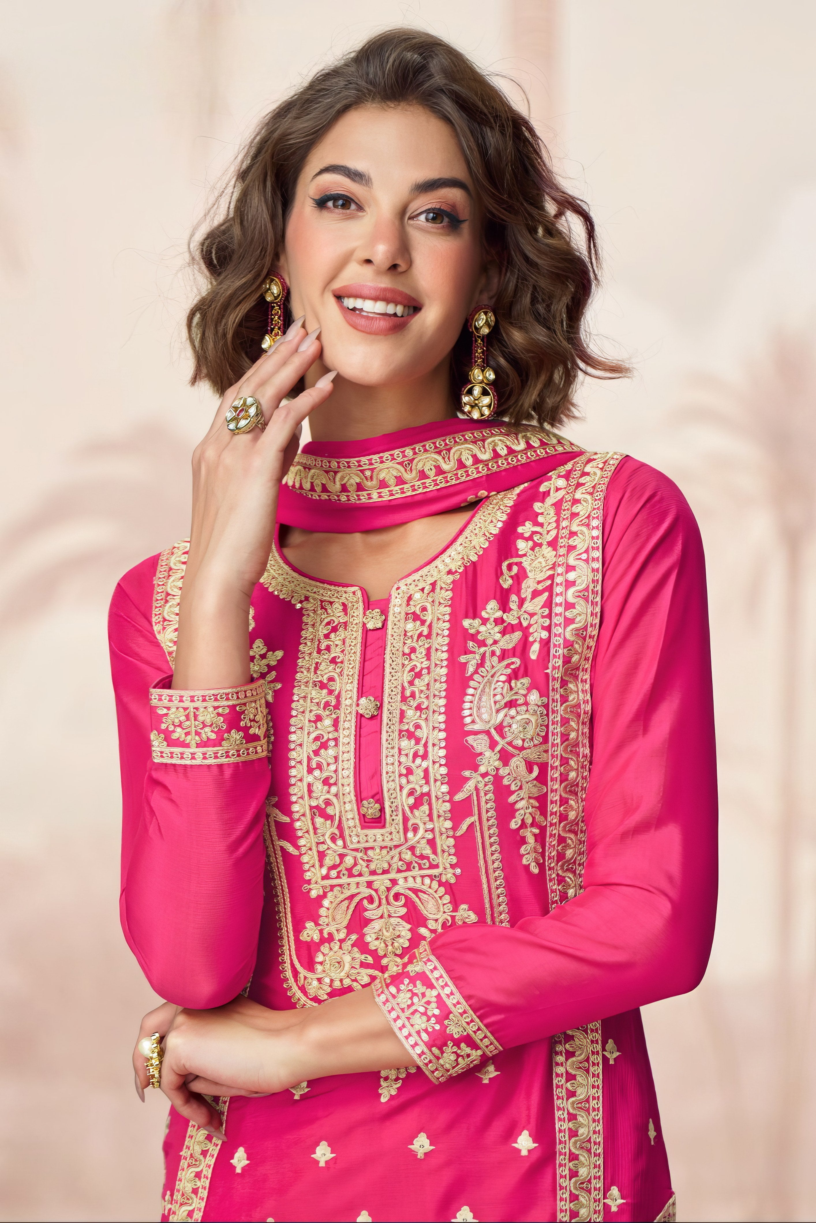 Embroidred Premium Plazzo Suit LXSR0092