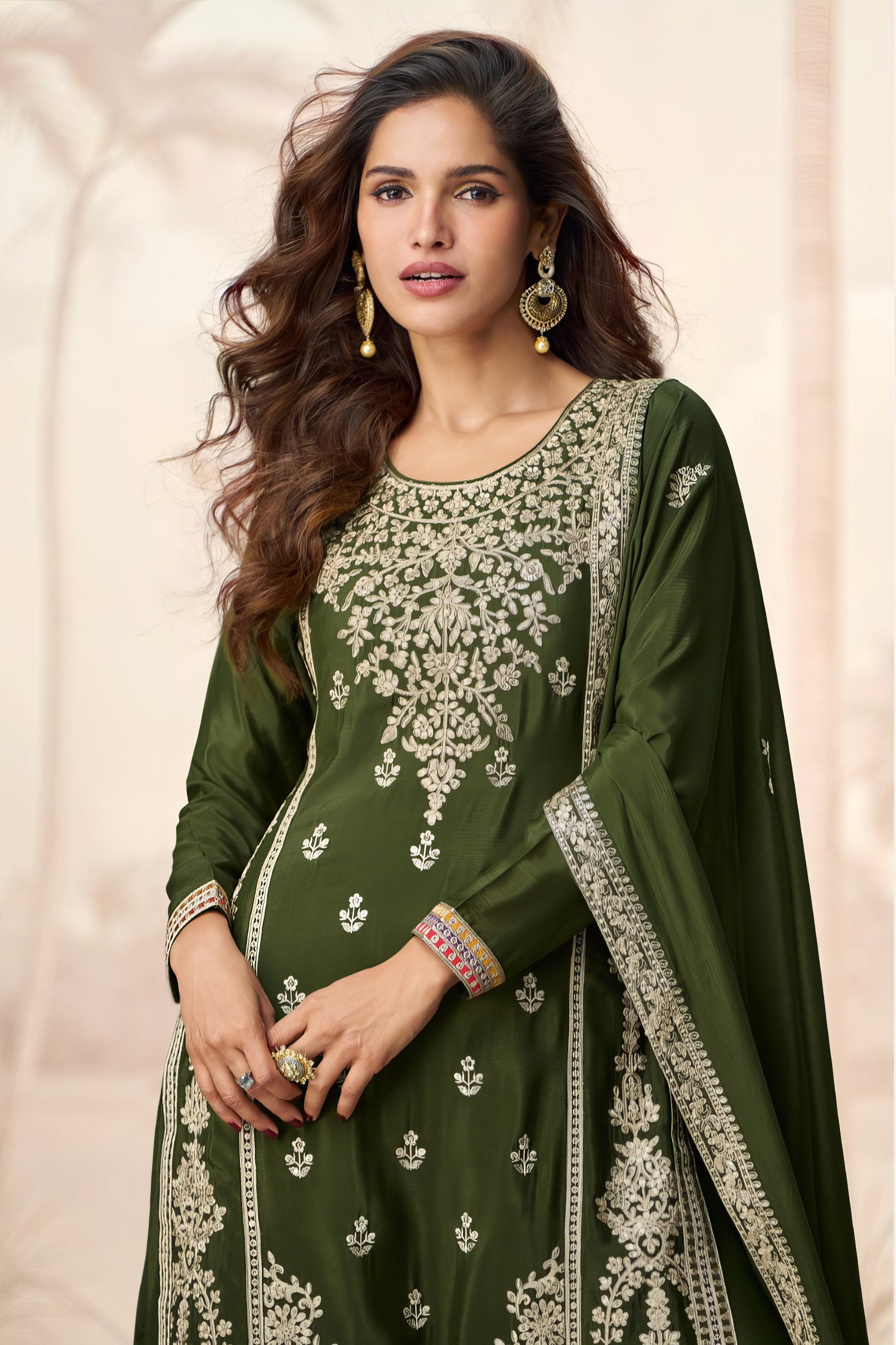 Embroidred Premium Plazzo Suit LXSR0092