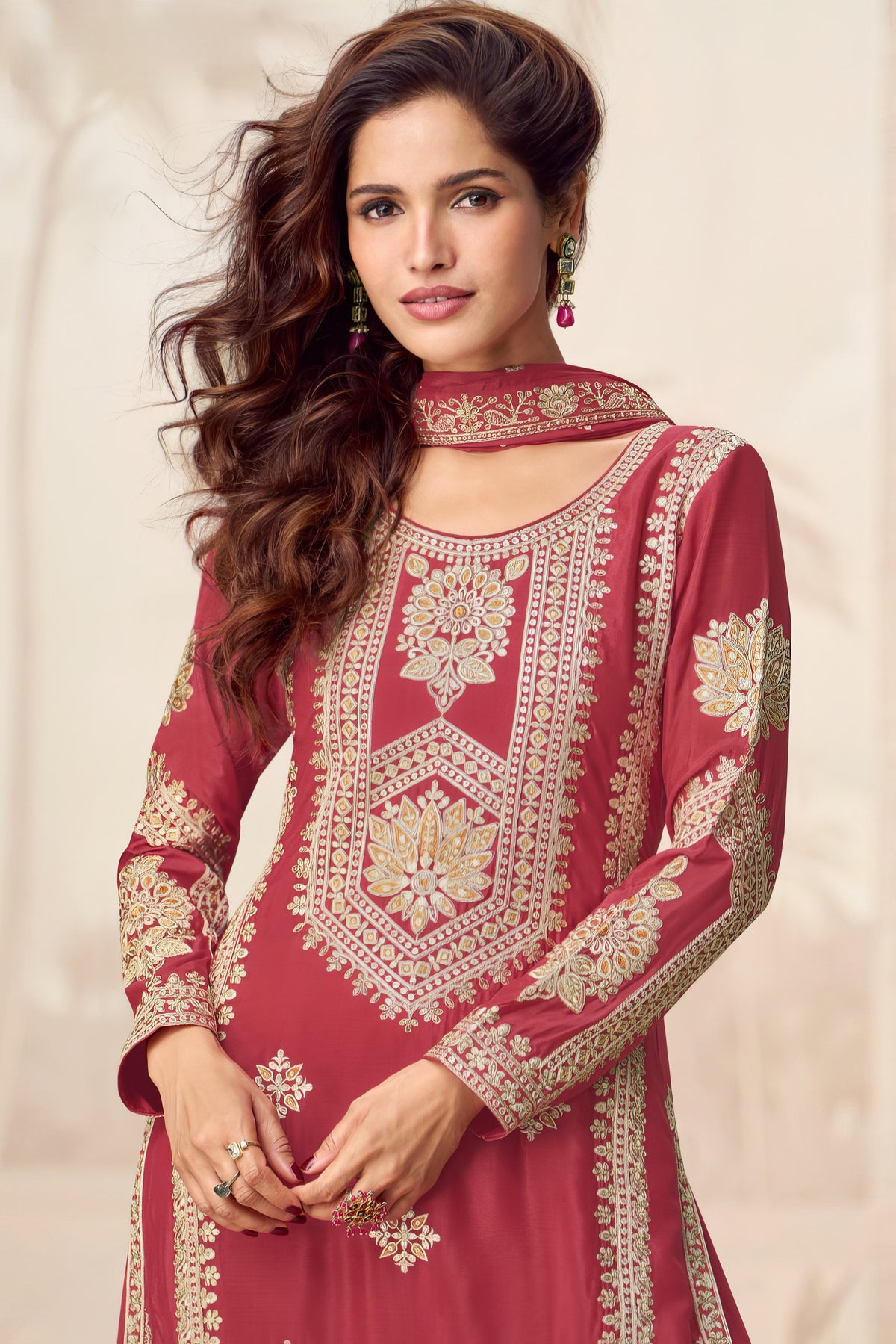 Embroidred Premium Plazzo Suit LXSR0092