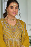 Embroidered Chinon Sharara Suit LXSR0098