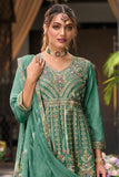 Embroidered Chinon Sharara Suit LXSR0098