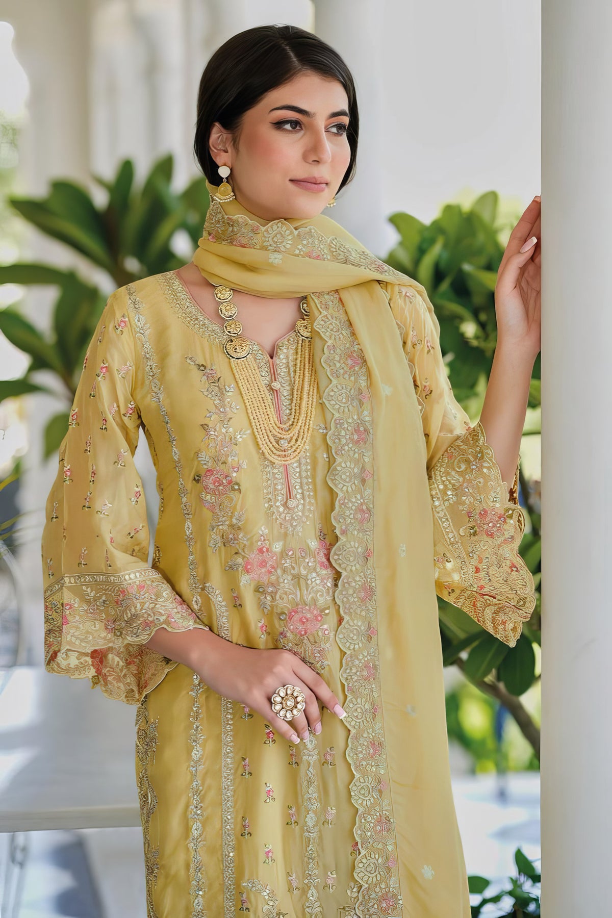 Floral Design Pakistani Suit LXPK0087