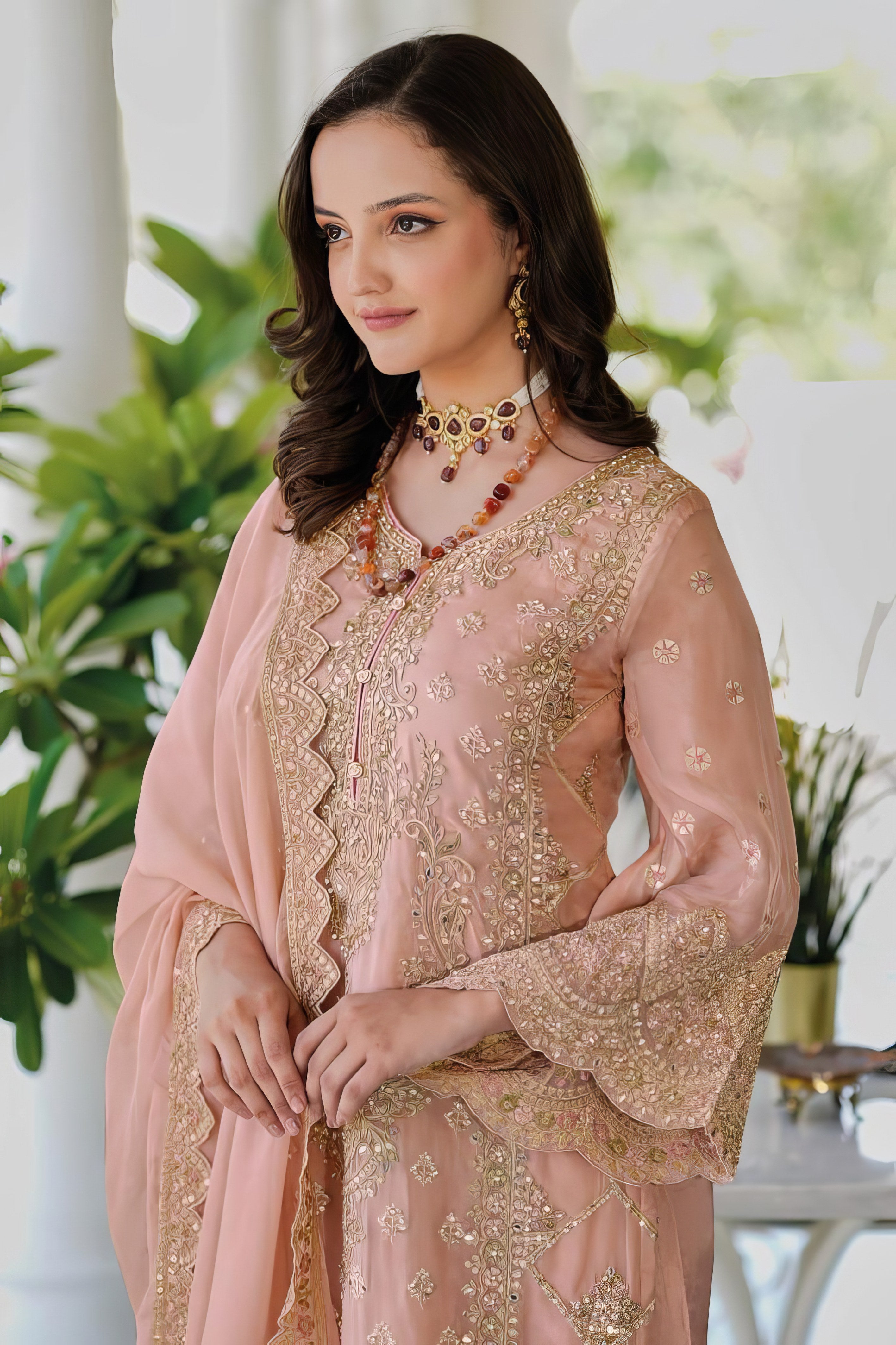 Floral Design Pakistani Suit LXPK0087