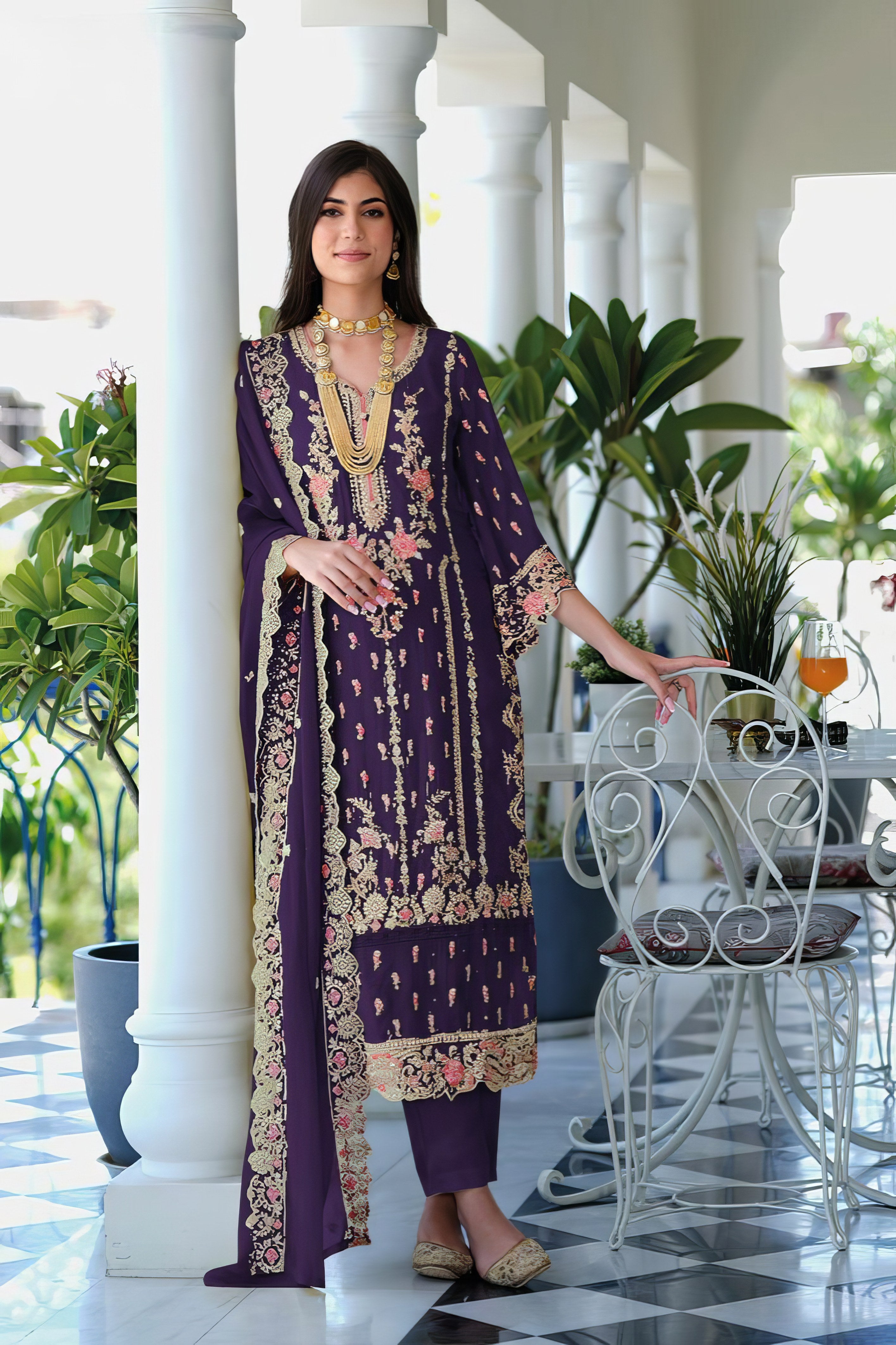 Full Embroidred Pakistani Suit LXPK0088