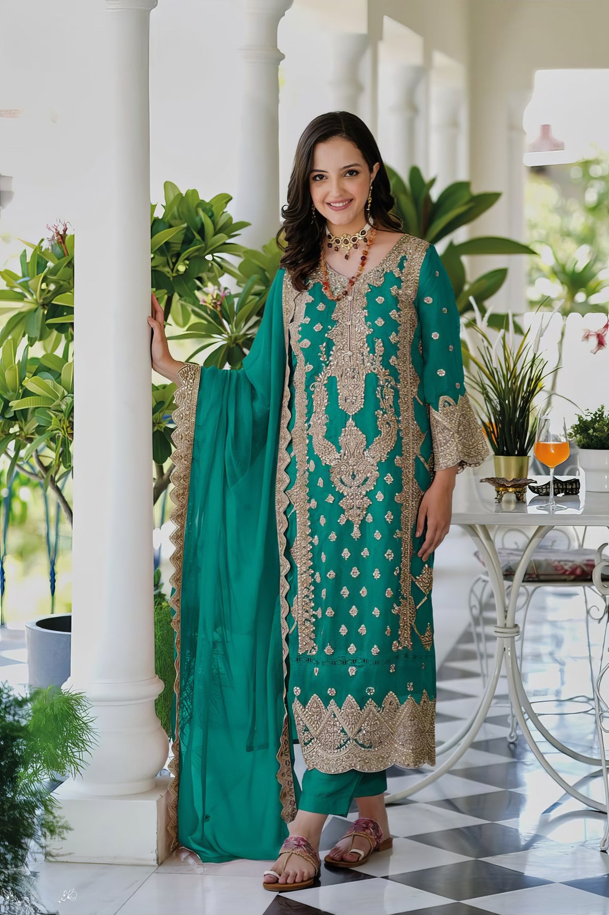 Full Embroidred Pakistani Suit LXPK0088