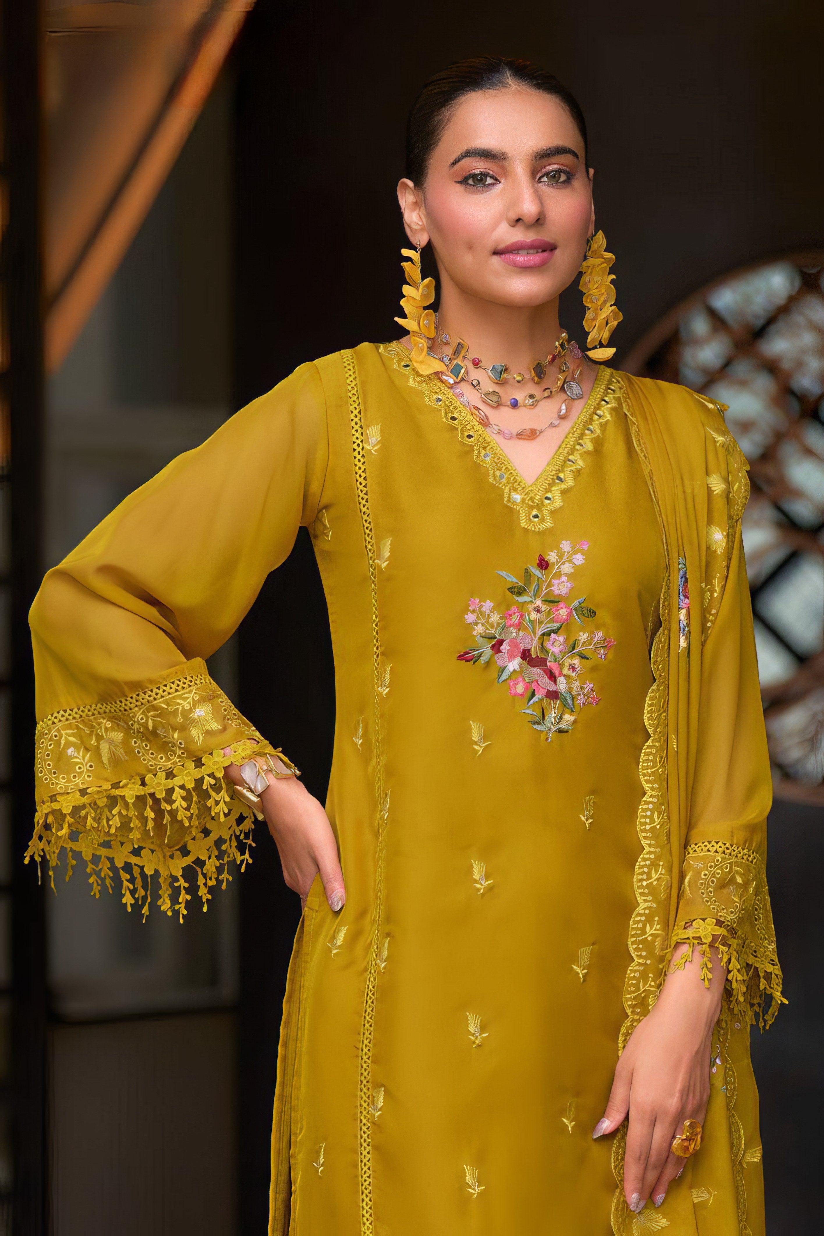 Blooming Organza Pakistani Suit LXPK0089