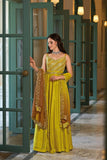 Zohra Silk Ensemble Gown LXGW0047