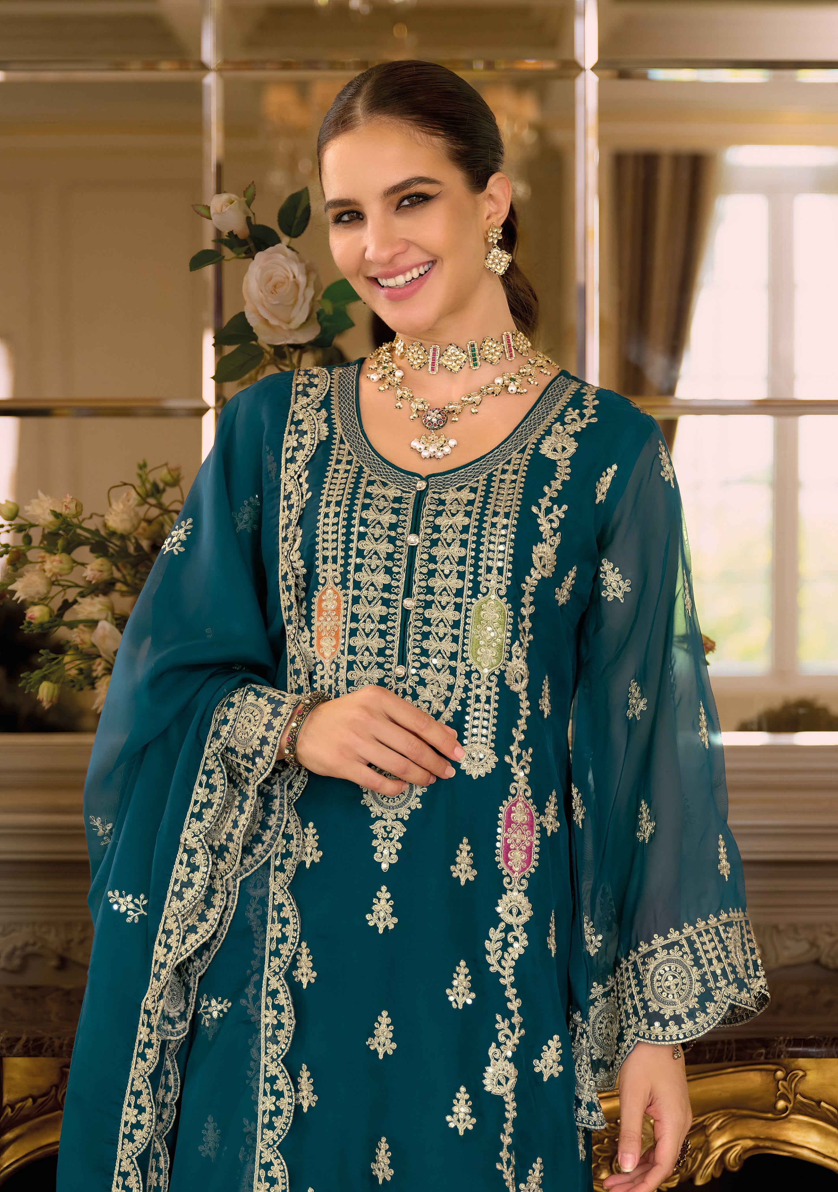 Organza Elegance Pakistani Suit LXPK0090