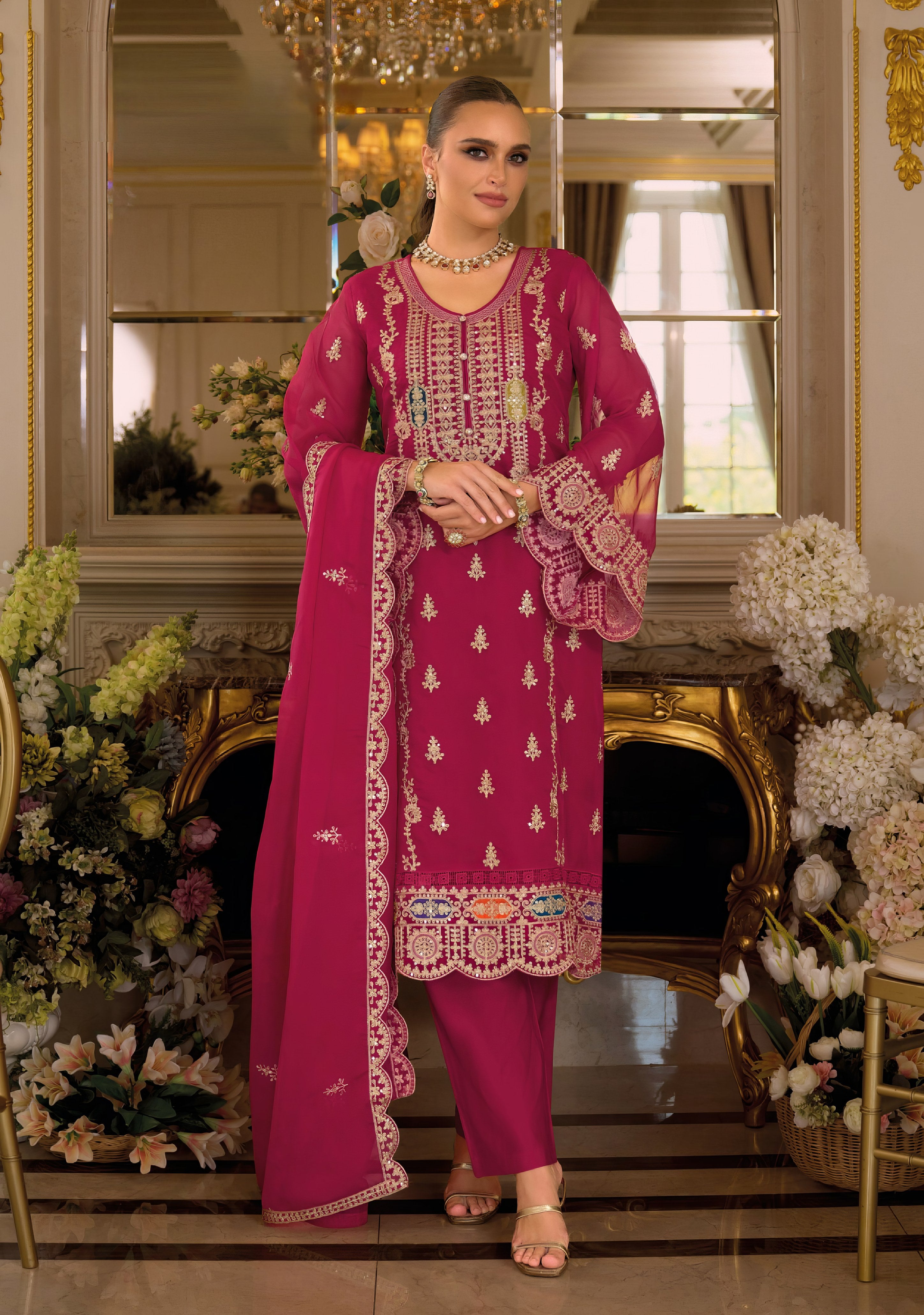 Organza Elegance Pakistani Suit LXPK0090