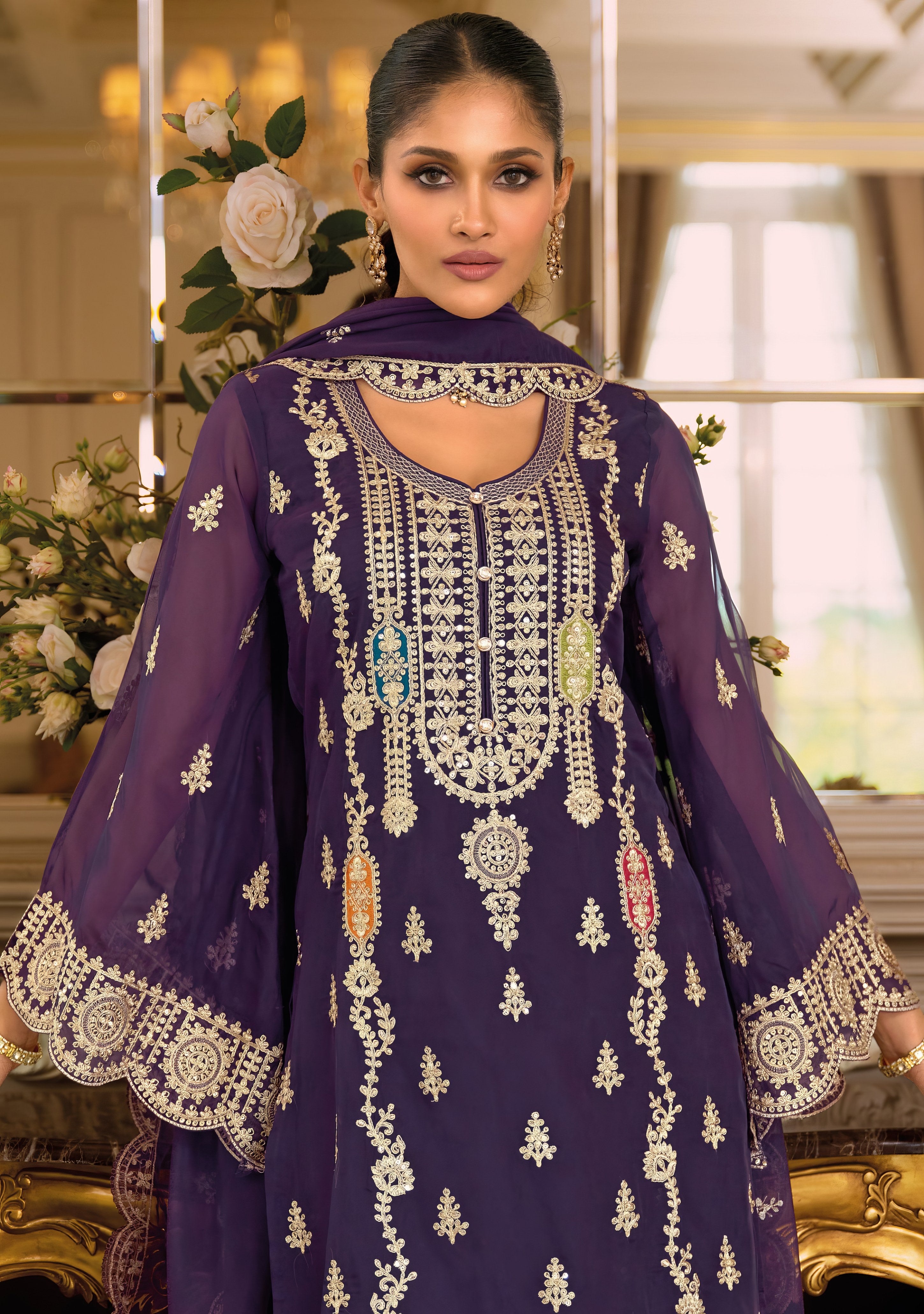 Organza Elegance Pakistani Suit LXPK0090