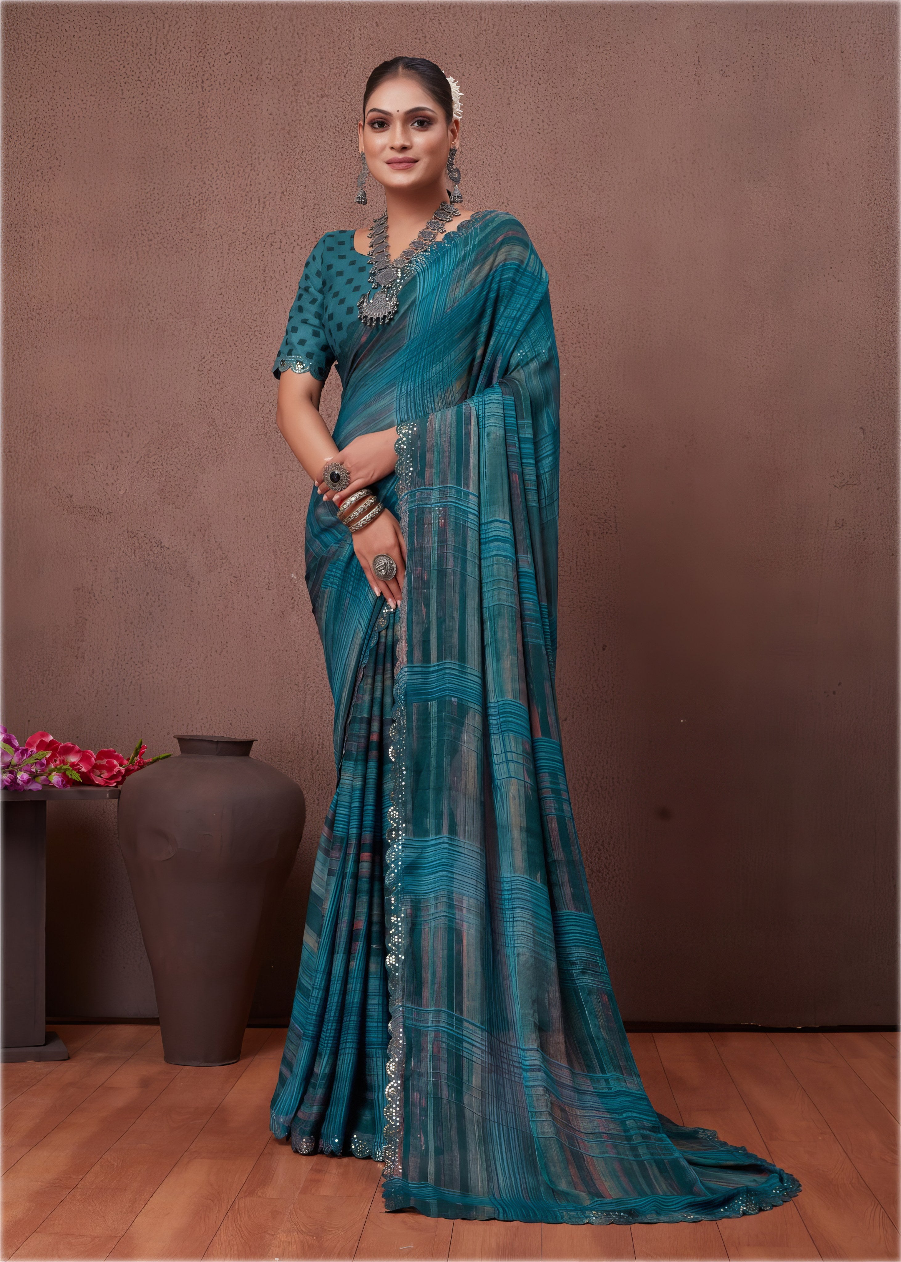 Premium Banarasi style Saree LXSE0070