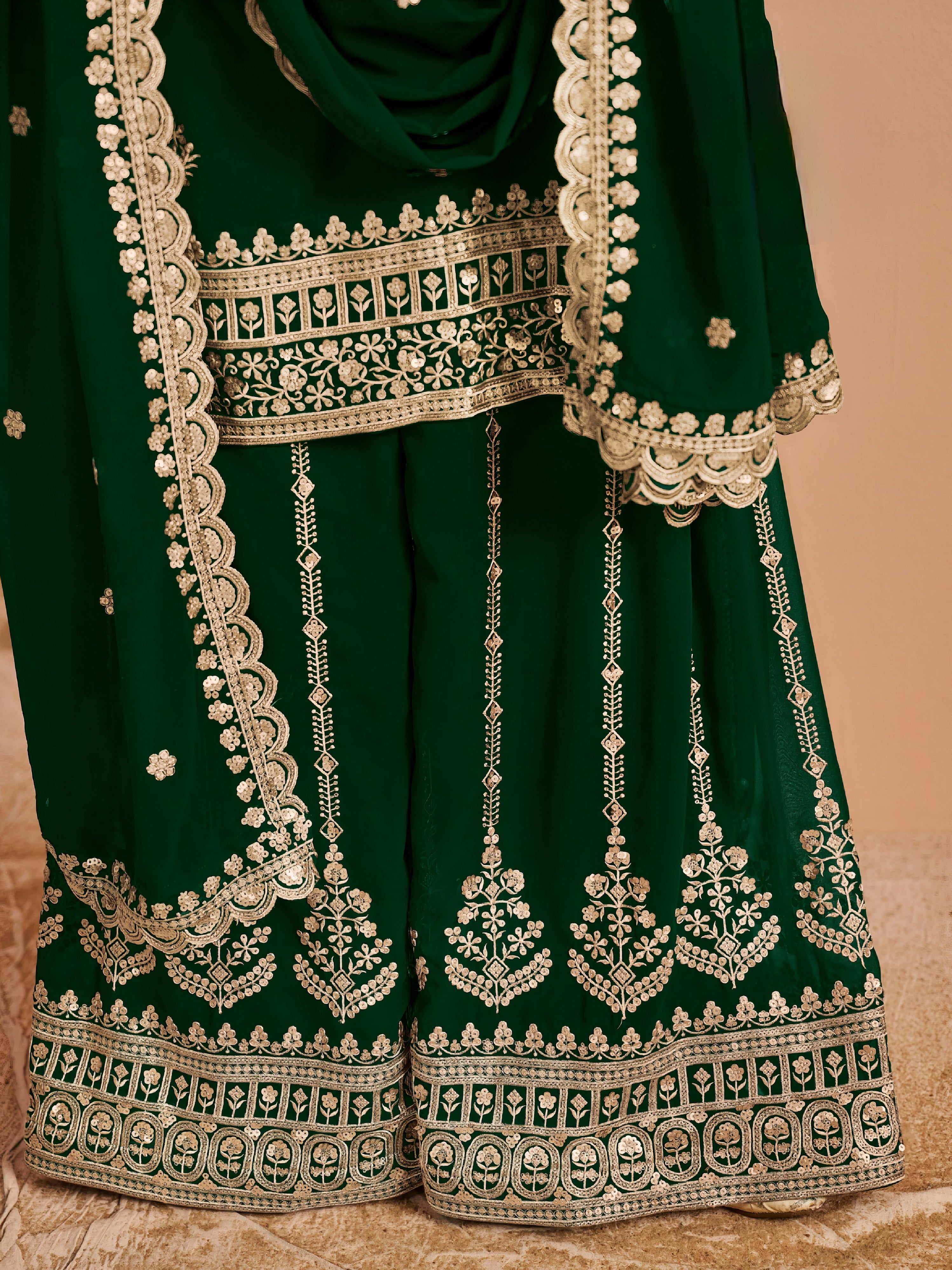 Georgette Plazzo Set Sharara LXSR0097