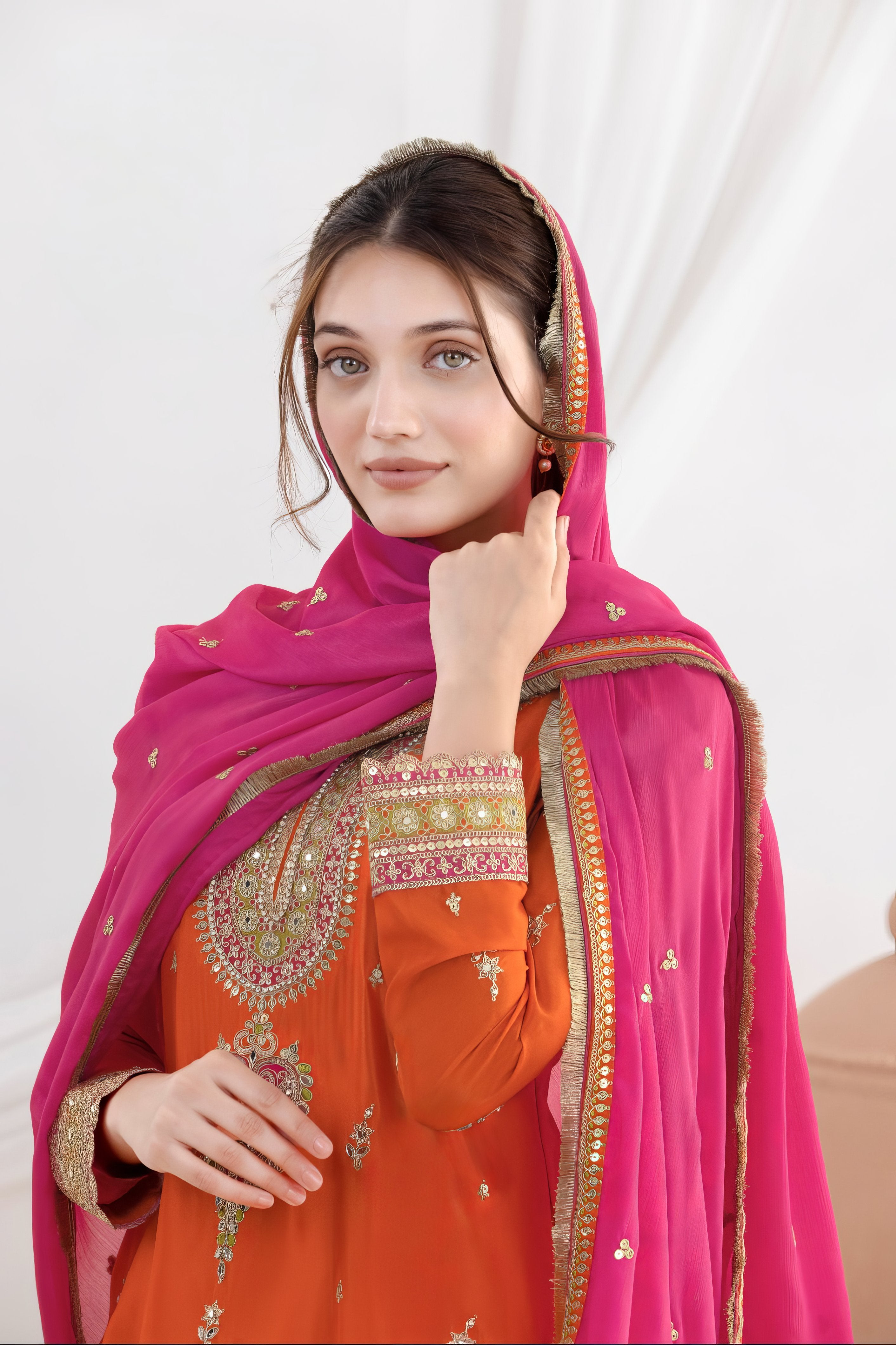 Premium Chinon Fabric Suit LXST0069