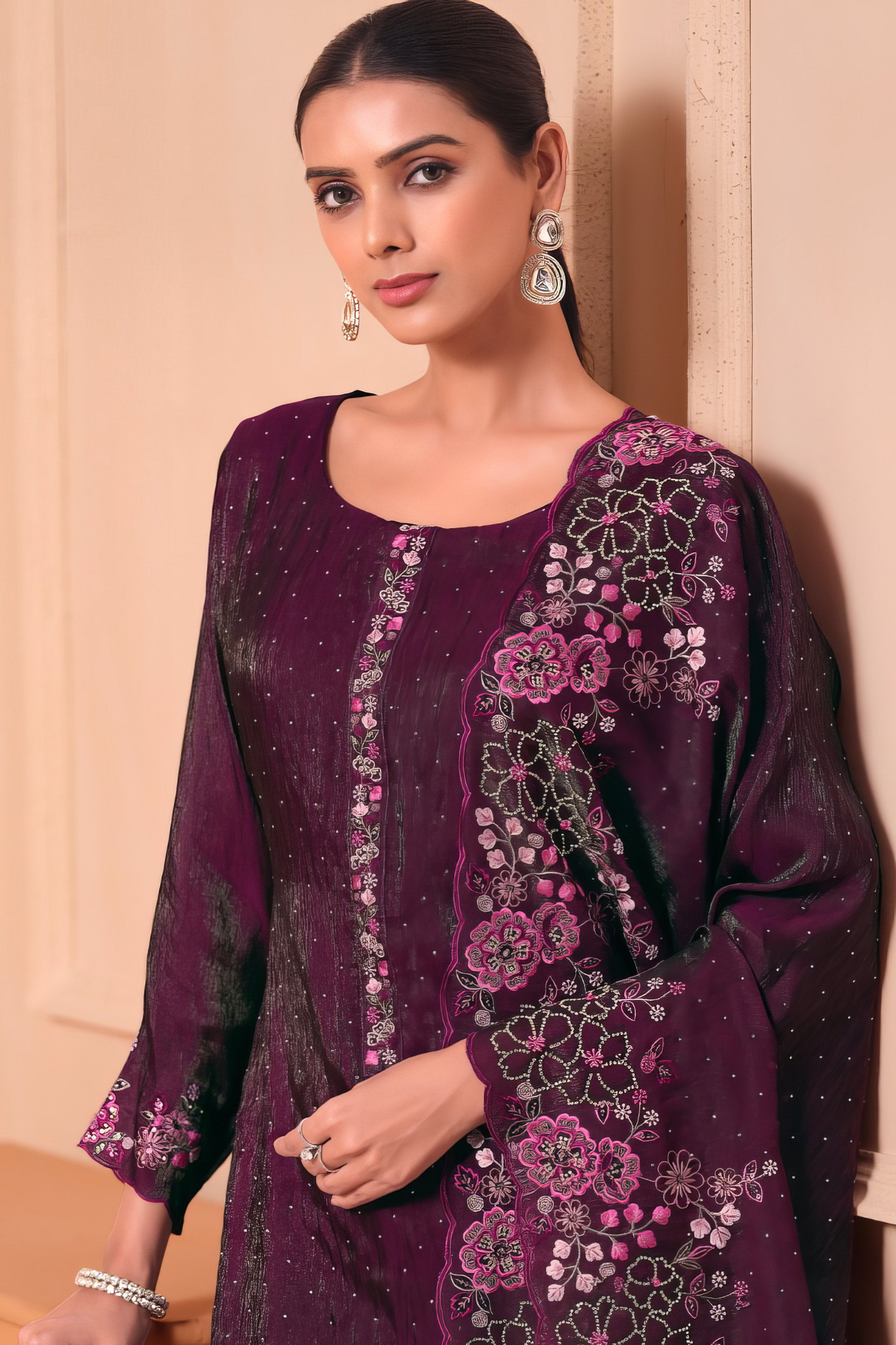 Embroidered Luxury Ethenic Suit LXST0070