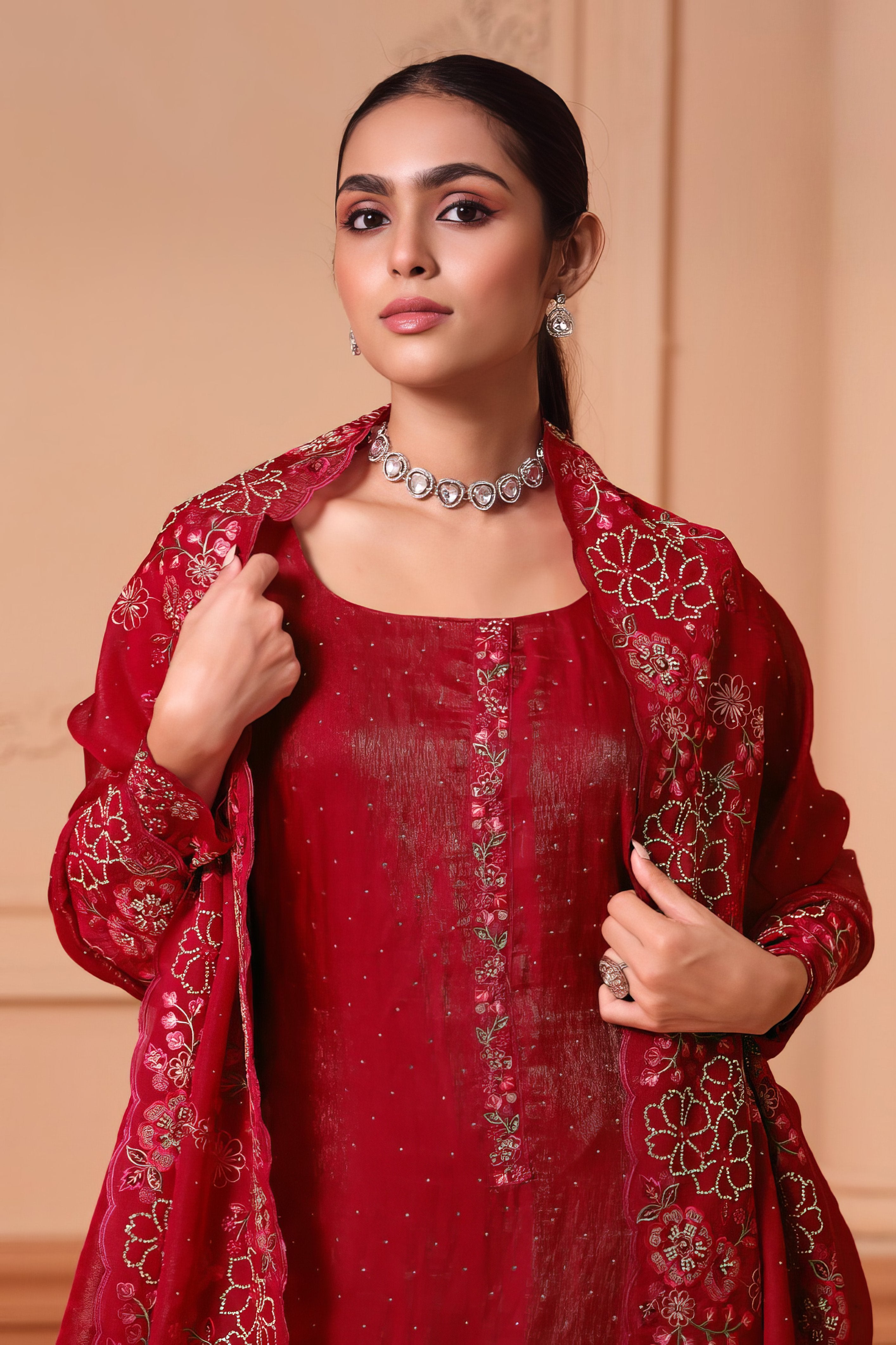 Embroidered Luxury Ethenic Suit LXST0070