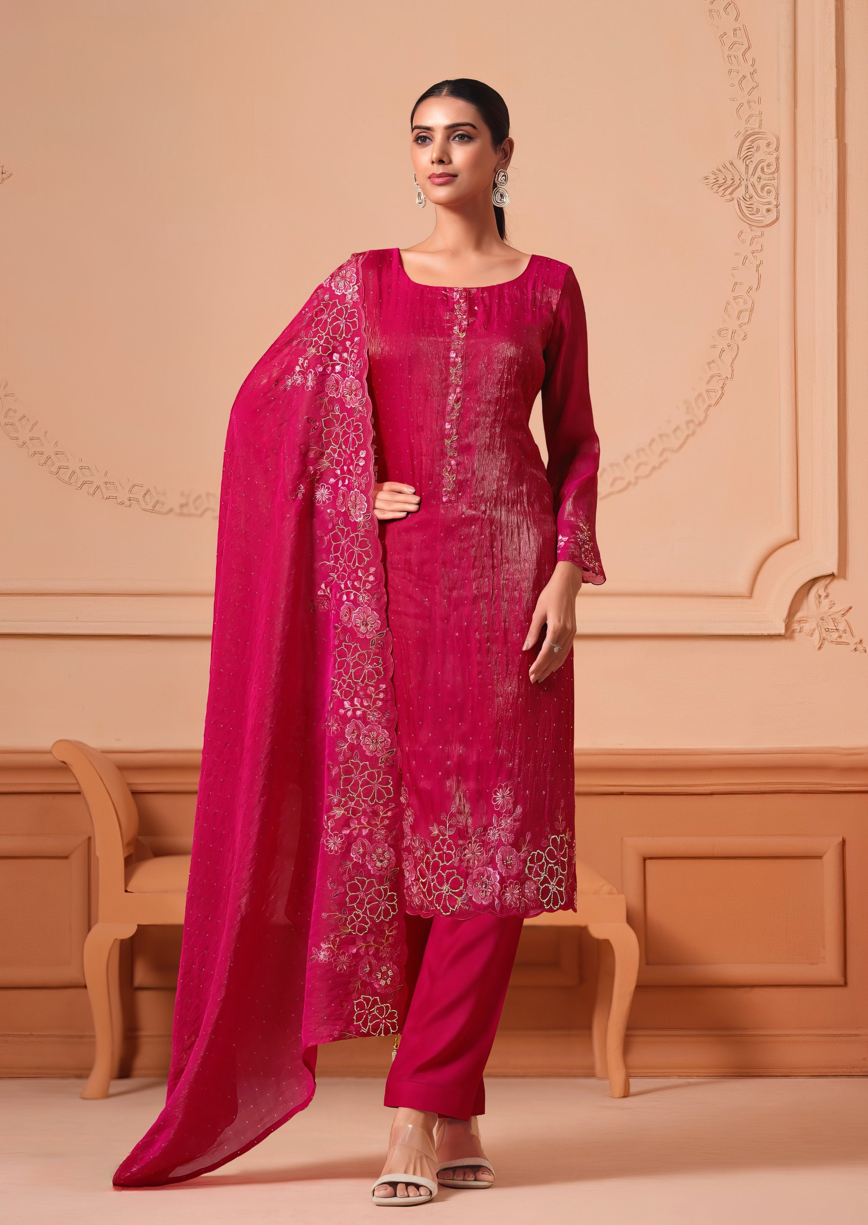 Embroidered Luxury Ethenic Suit LXST0070