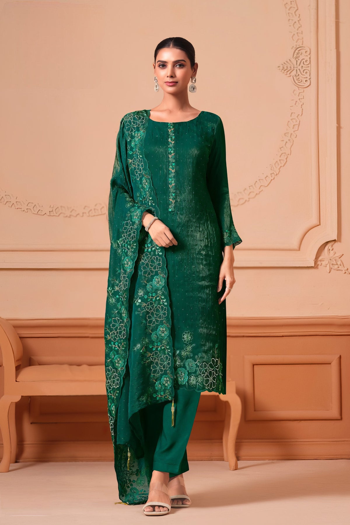 Embroidered Luxury Ethenic Suit LXST0070