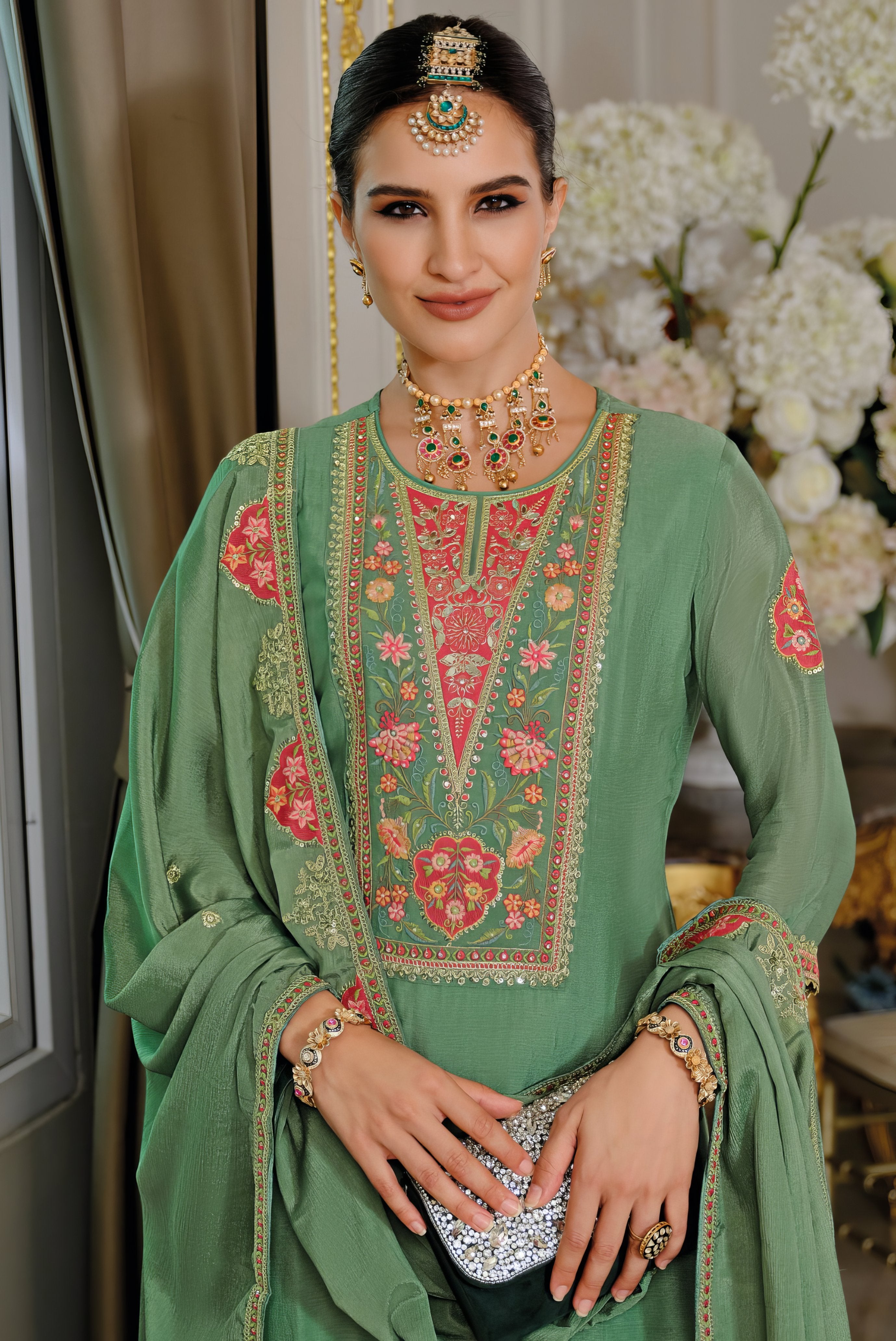 Heavy Chinon Fab Sharara Set LXSR0107
