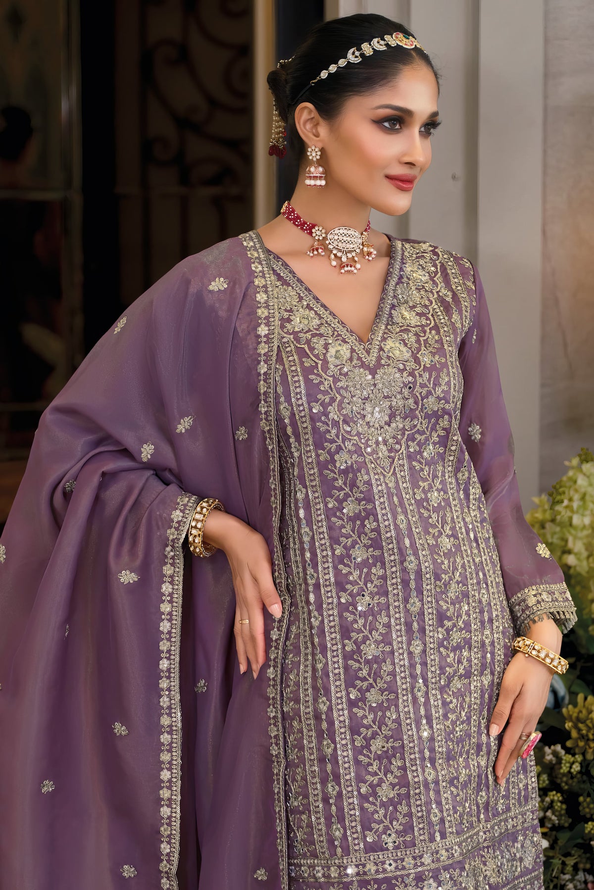 Heavy Chinon Fab Sharara Set LXSR0112