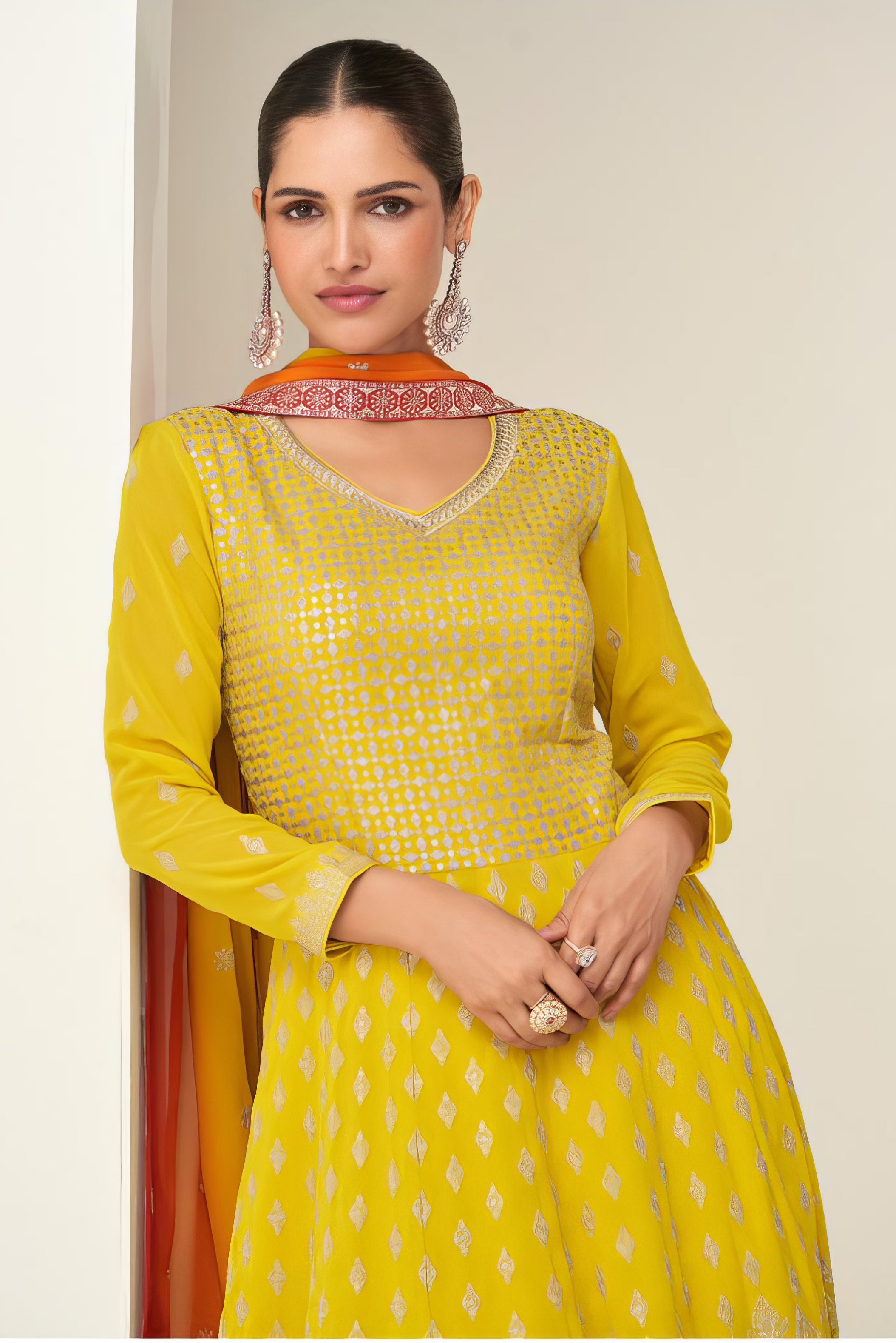 Zariya Silk Ensemble  Gown LXGW0050