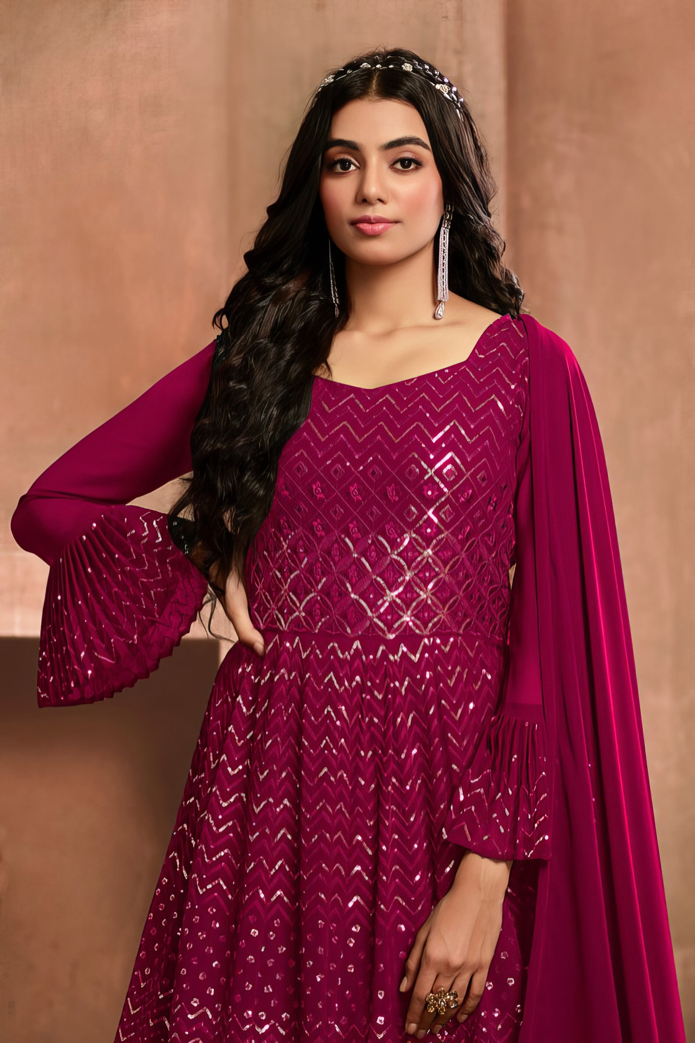Noor Chinnon Silk Set LXGW0059