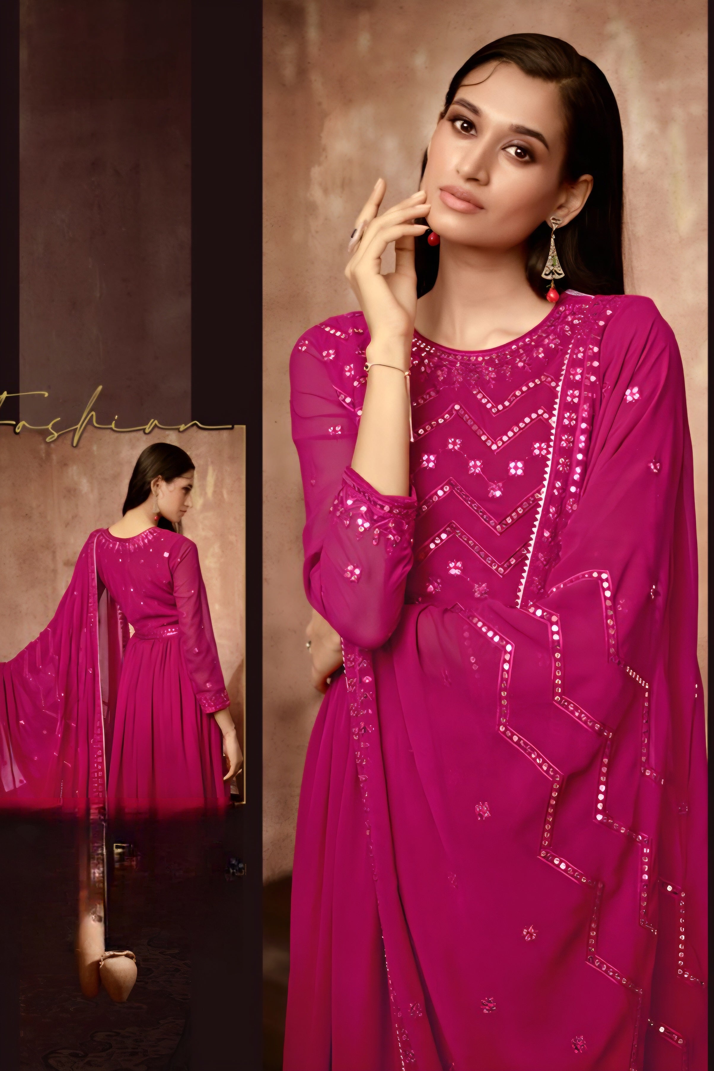 Noor Chinnon Silk Set LXGW0058