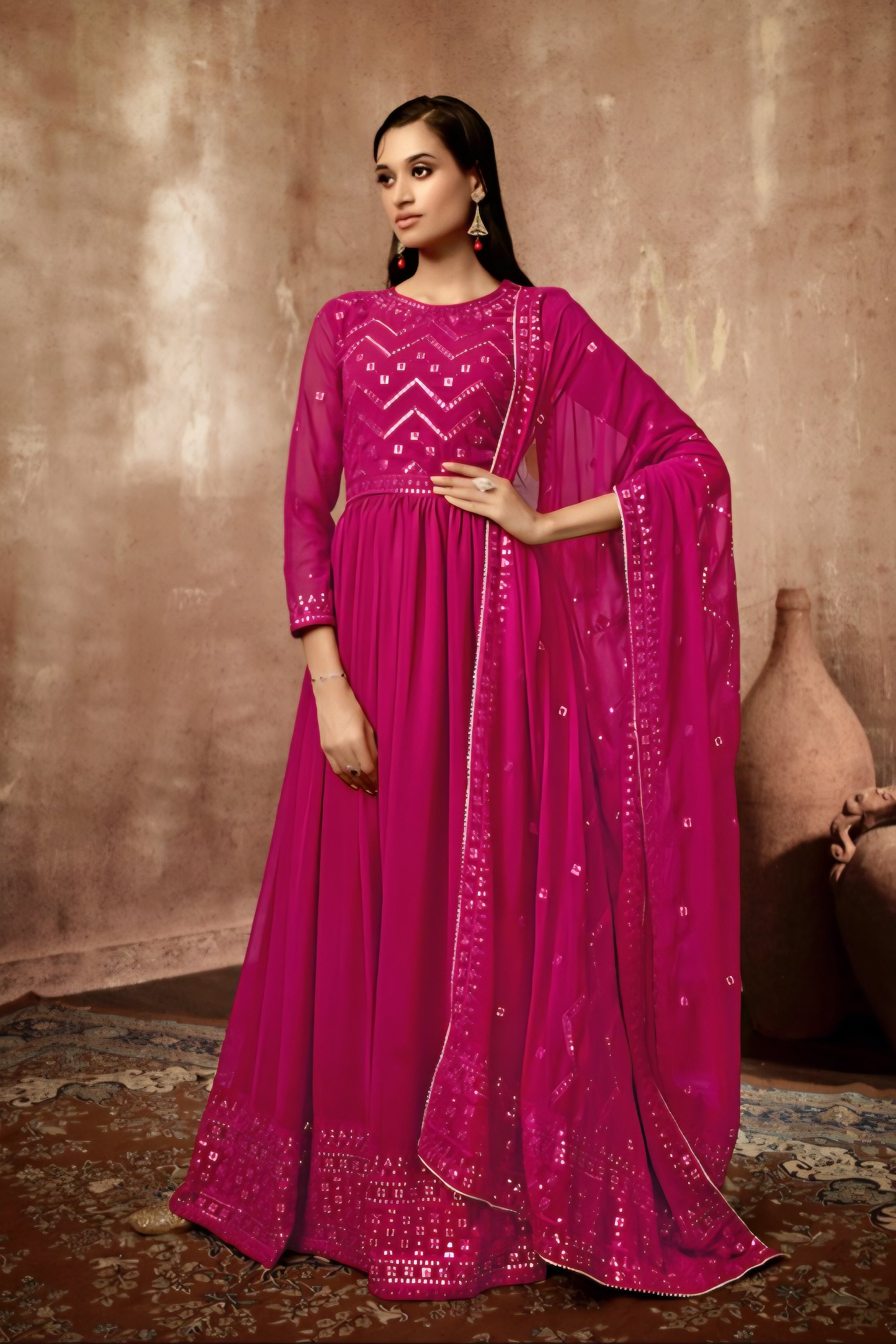 Noor Chinnon Silk Set LXGW0058