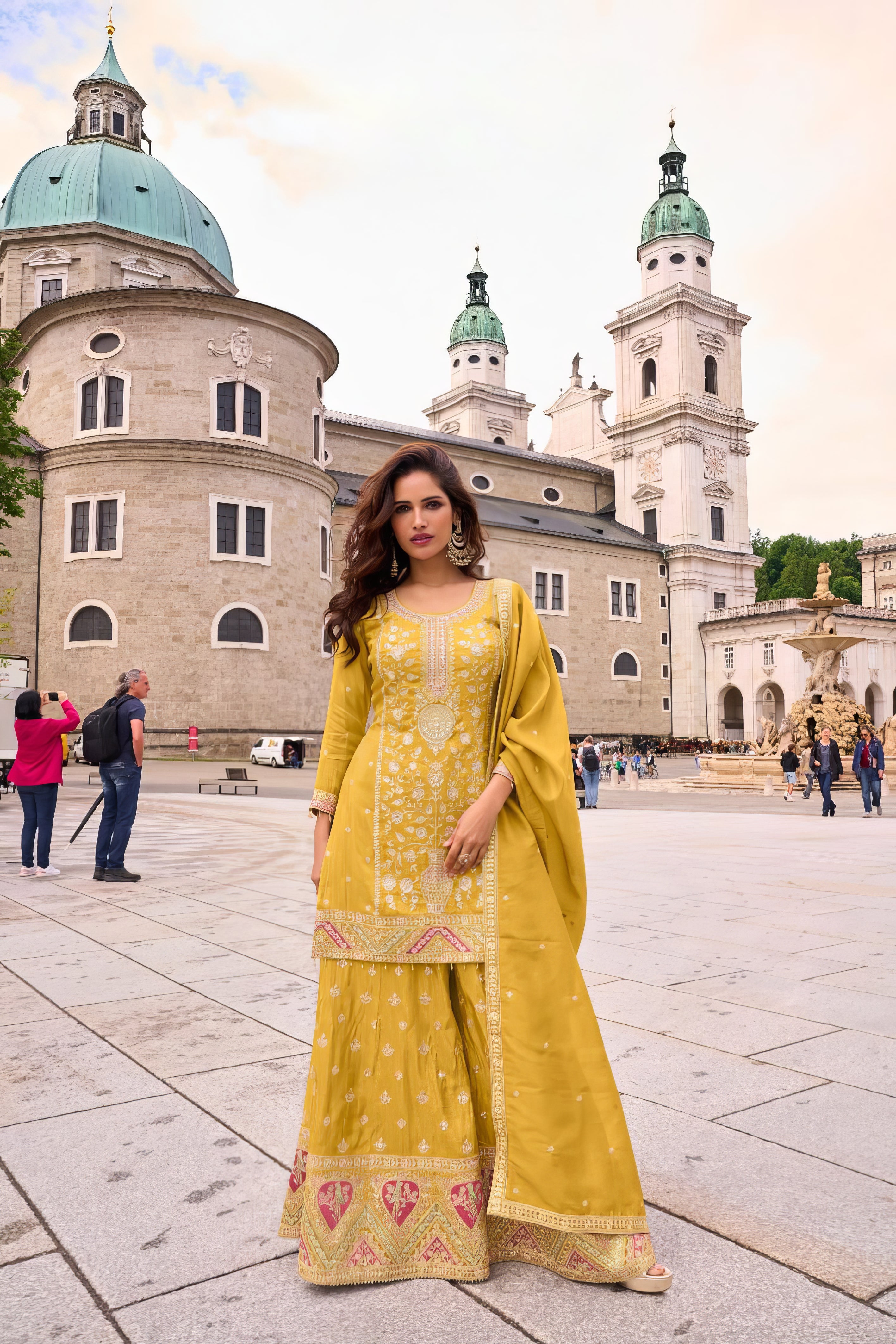 Real Simar Silk Sharara Set LXSR0123