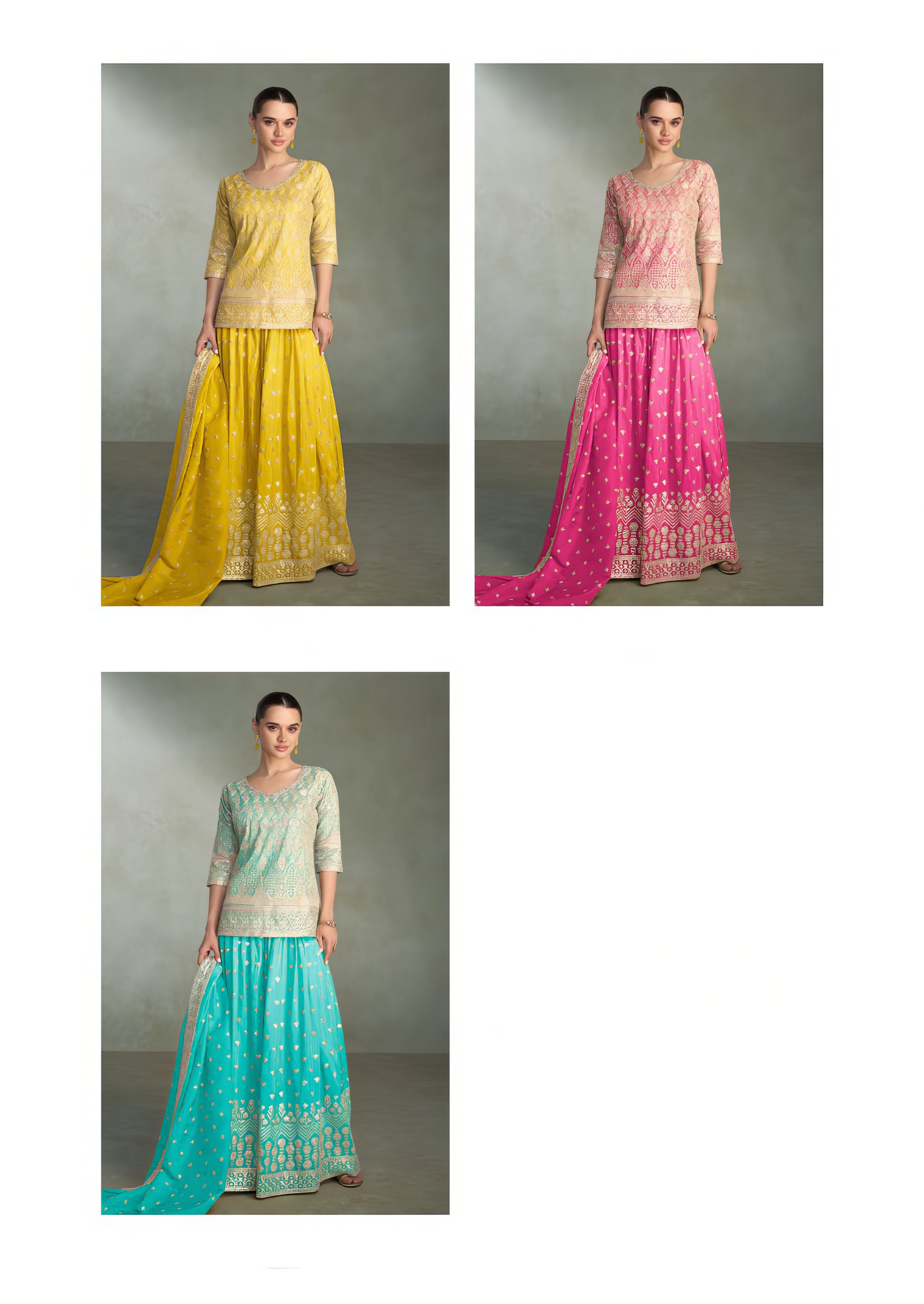 Real Simar Silk Sharara Set LXSR0124