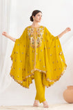 Elegant Flower Embroidery Kaftan LXST0076