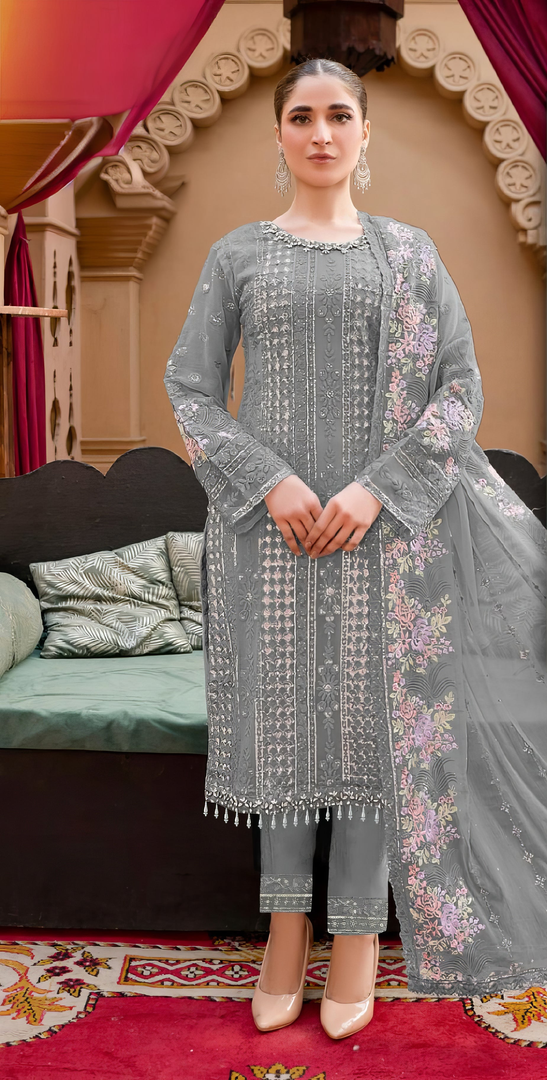 Zariya Luxe Ensemble Pakistani Suit EAPK0089