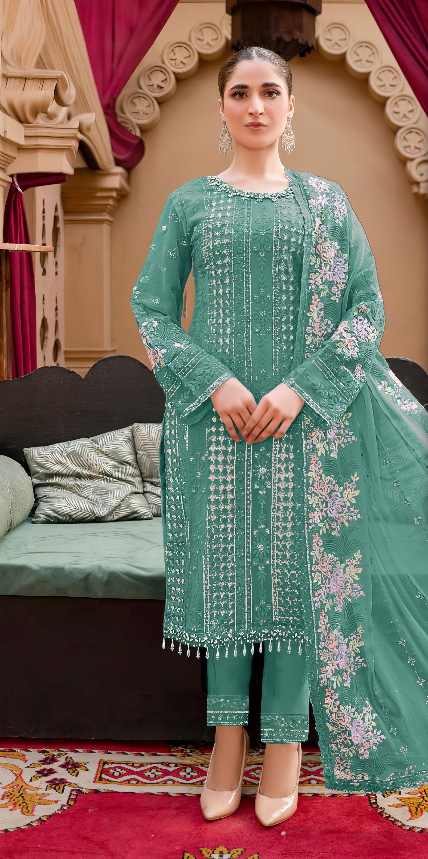 Zariya Luxe Ensemble Pakistani Suit EAPK0089