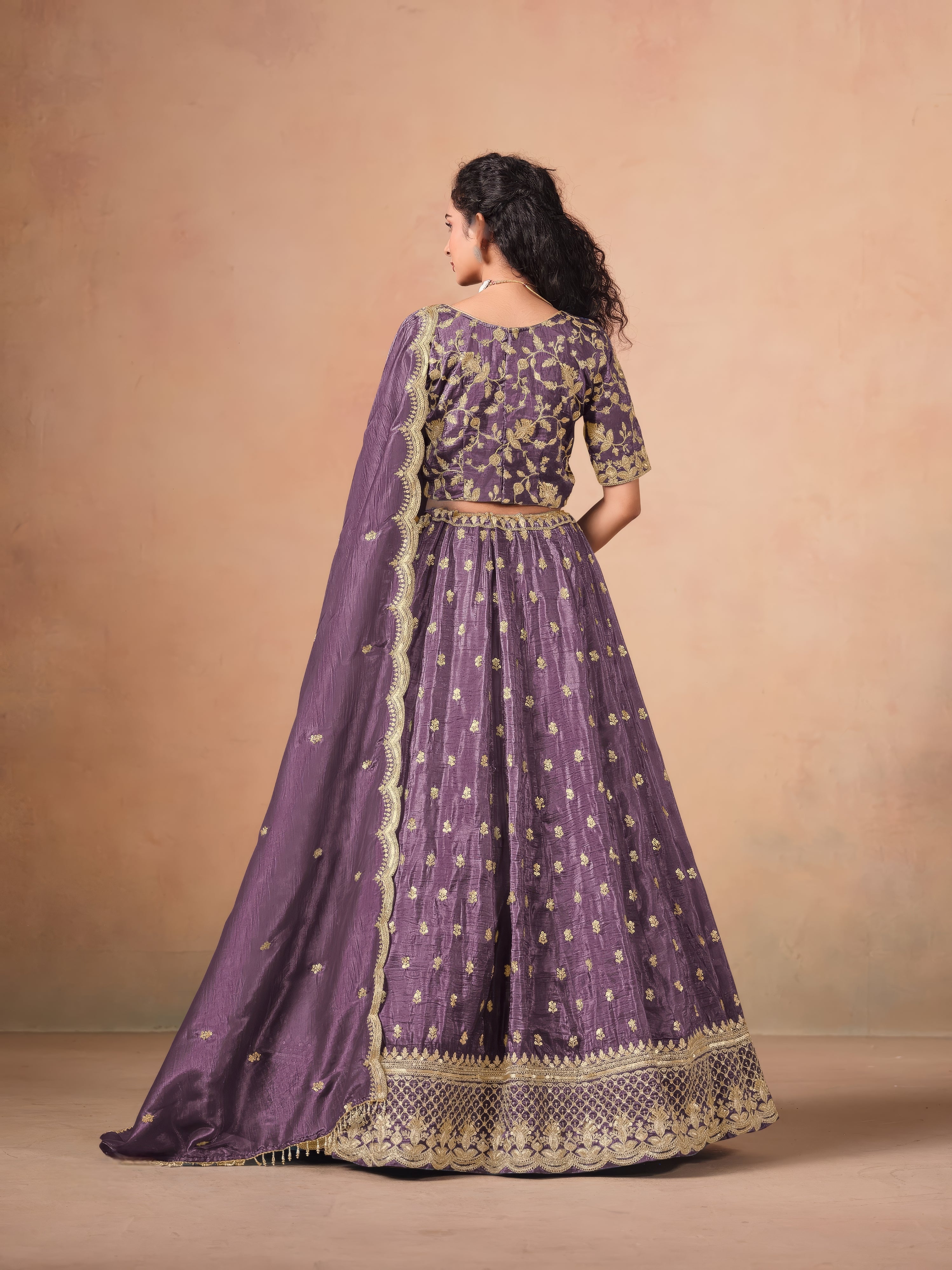 Zara Crush Fill Lehenga LXGW0061