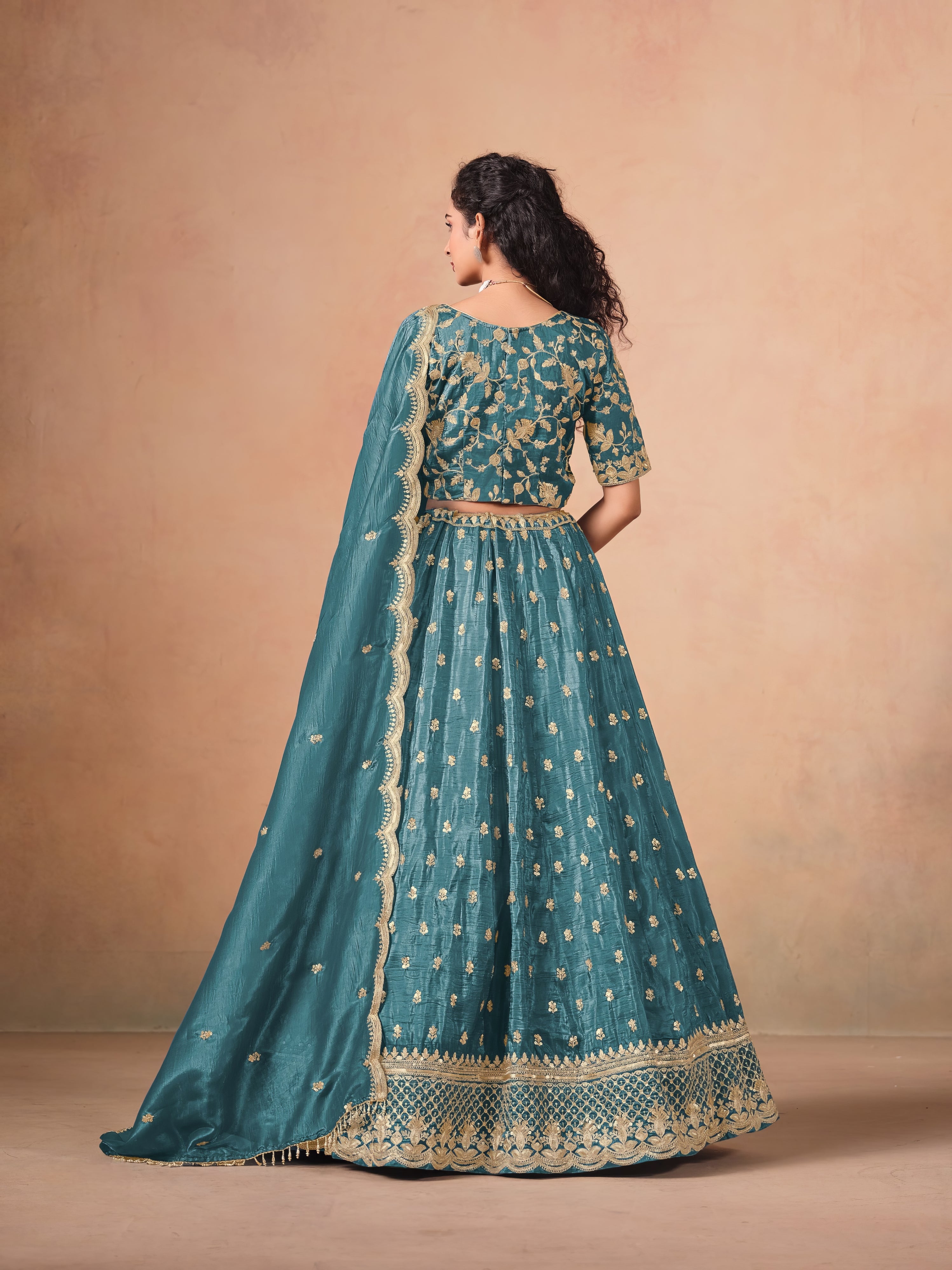Zara Crush Fill Lehenga LXGW0061