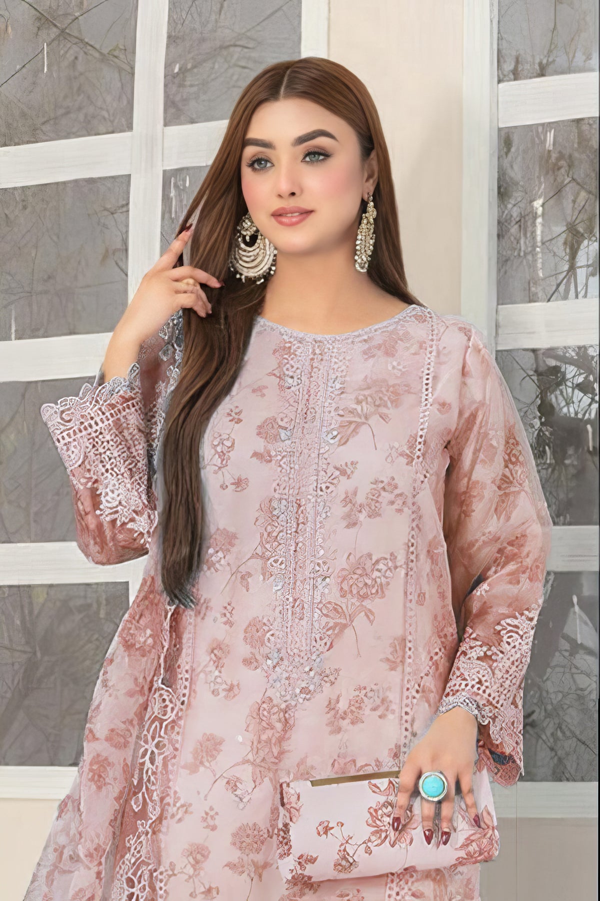 Organza Bloom Luxury Suit LXST0027
