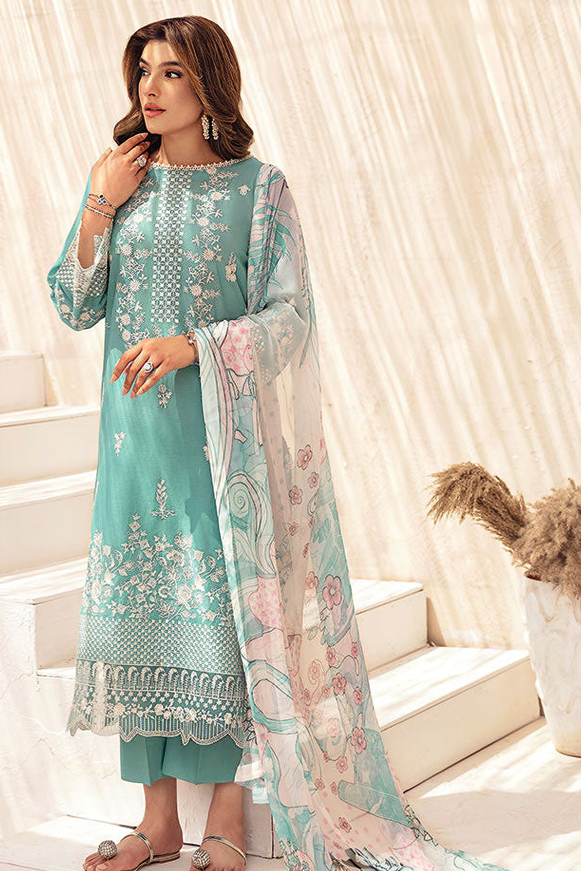 Cotton Lane Embroidered Pakistani suit LXPK0022