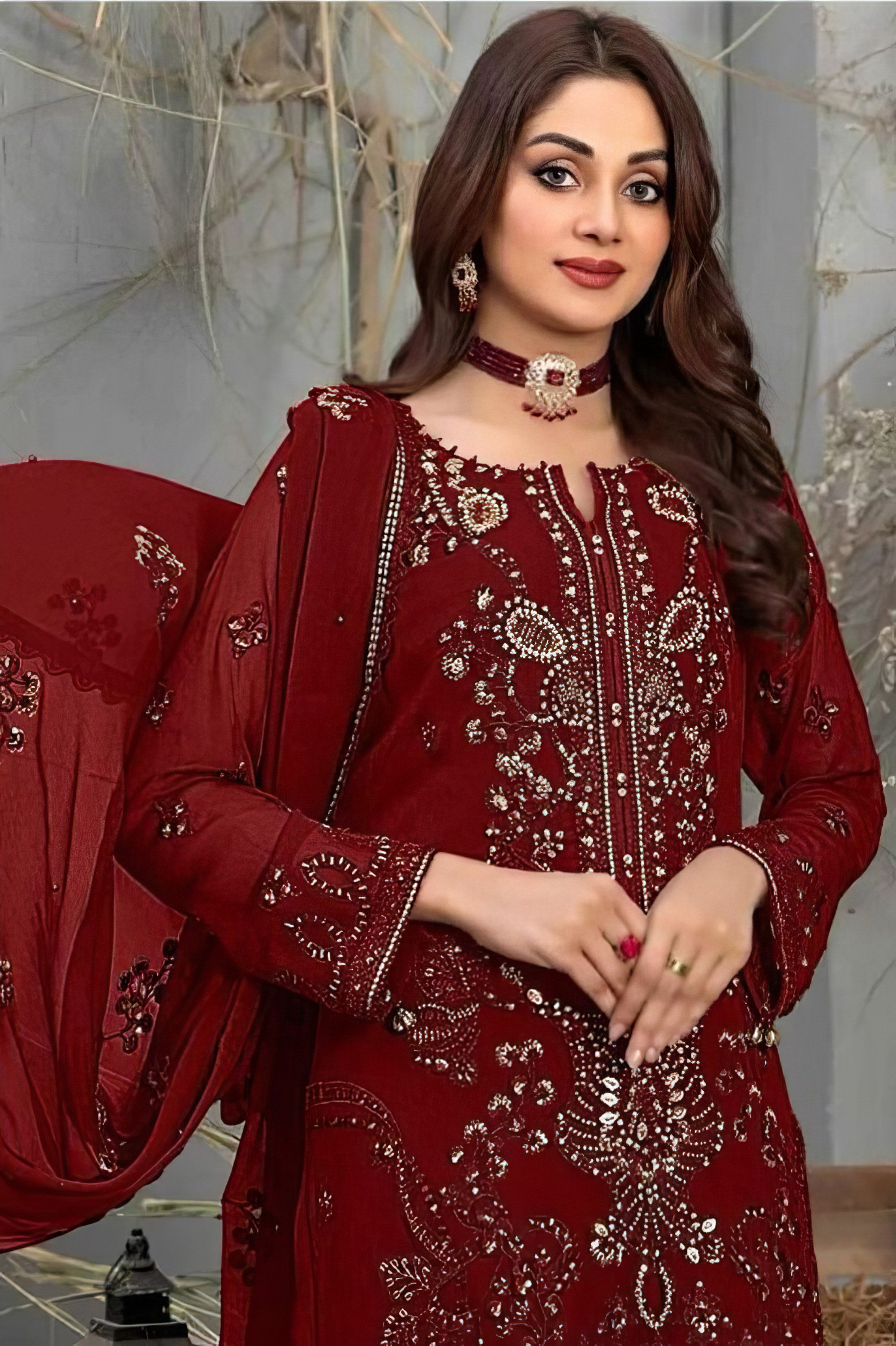 Designer Embroidered Pakistani suit LXPK0003