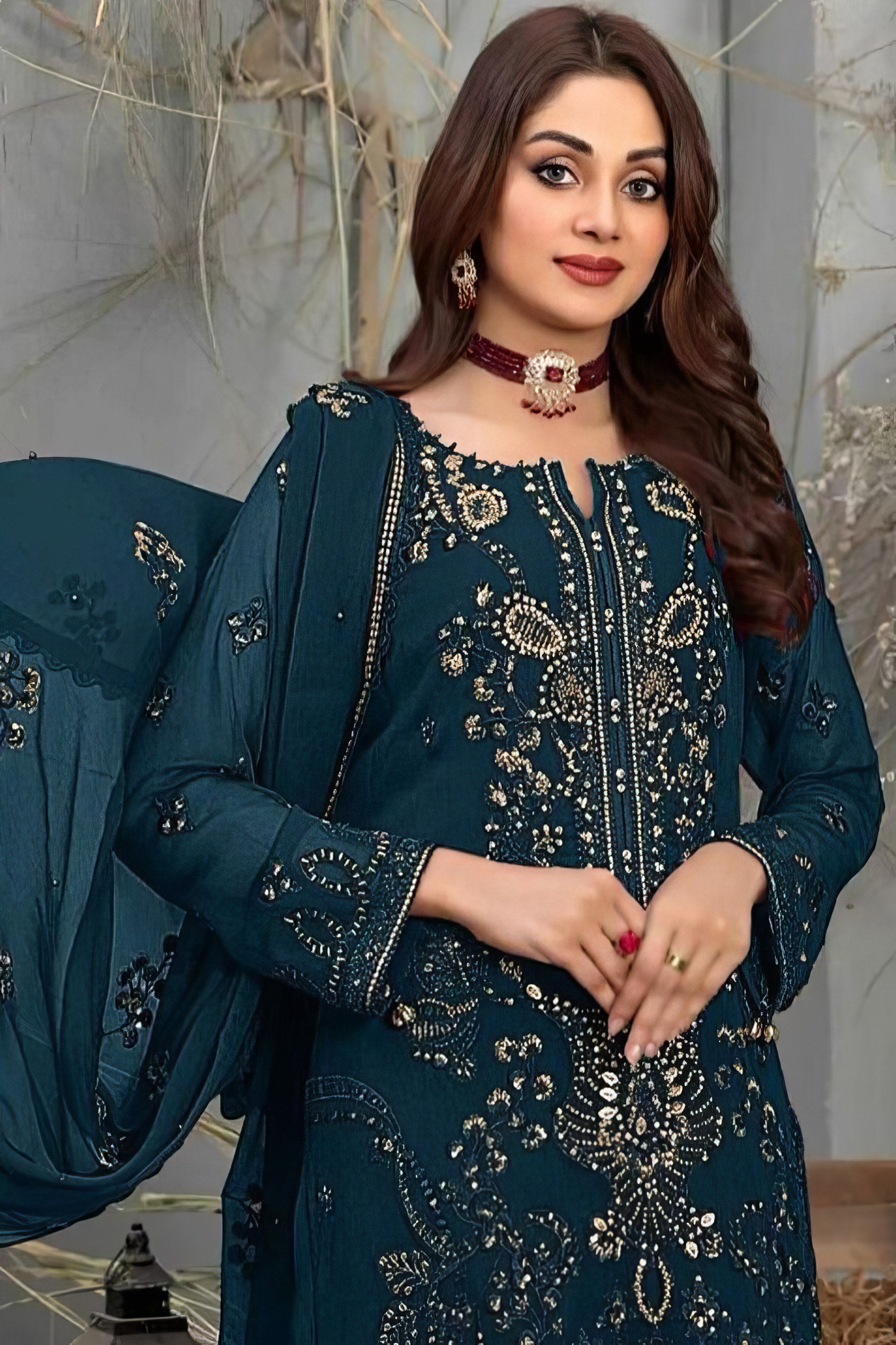 Designer Embroidered Pakistani suit LXPK0003