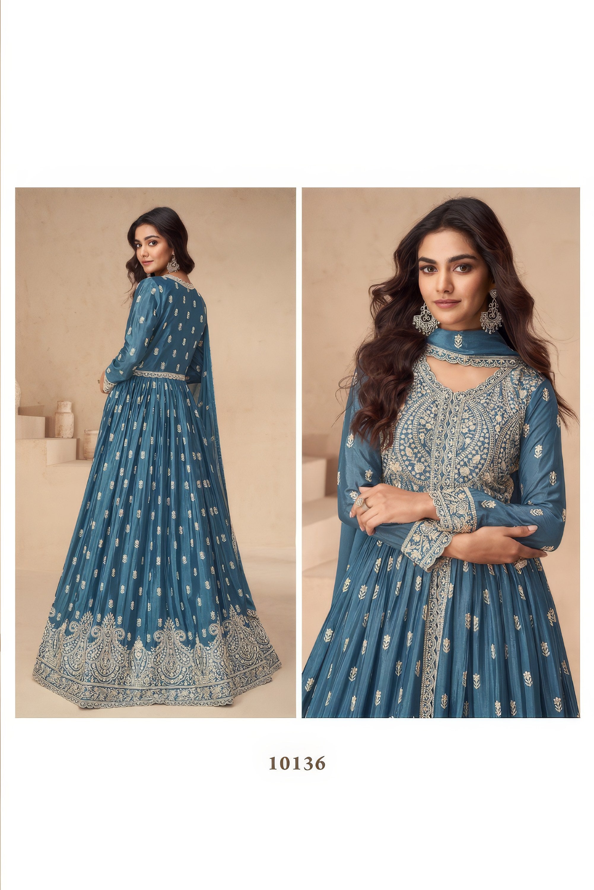 VeilEmpress Embroidered Gown EAGW0069