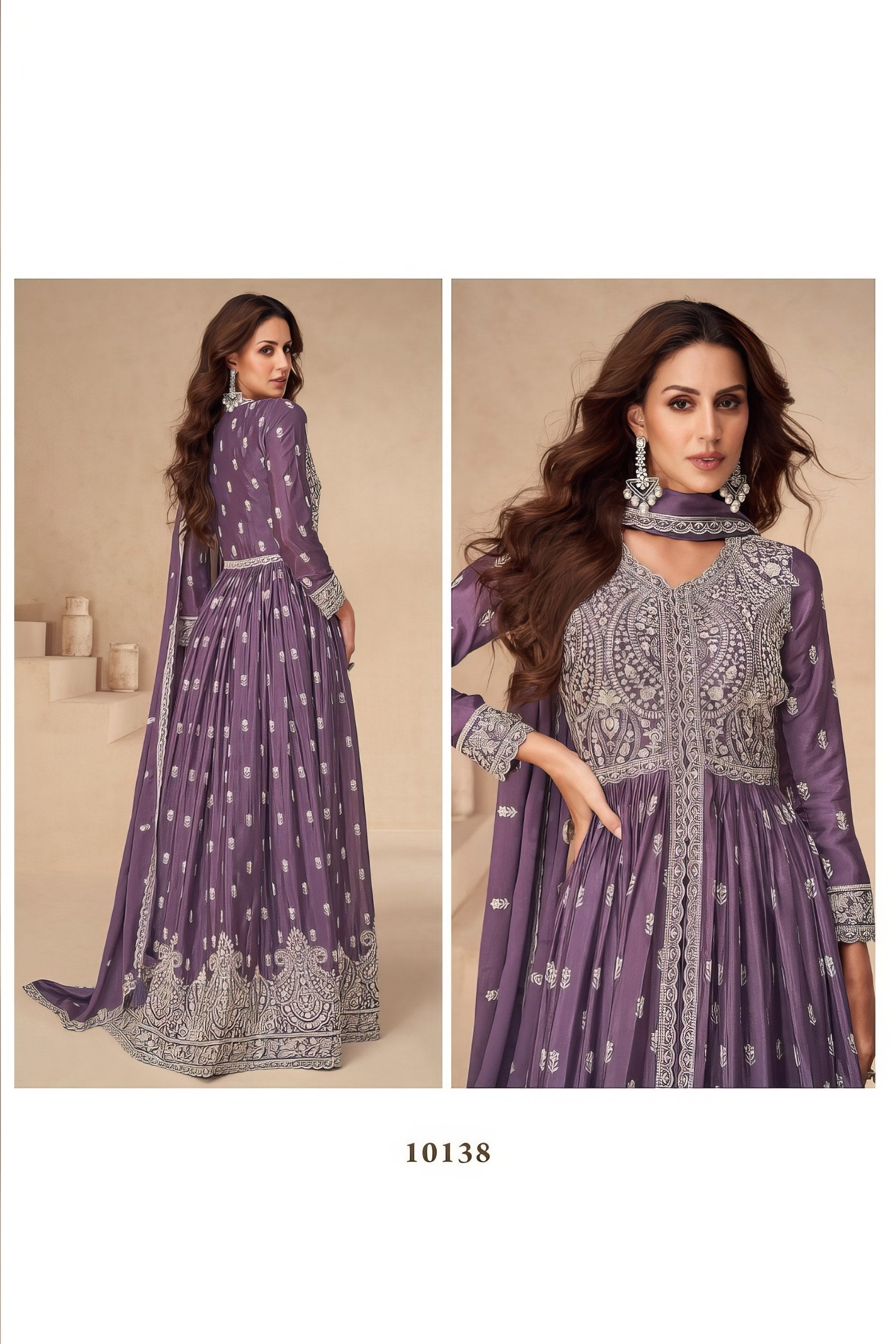 VeilEmpress Embroidered Gown EAGW0069