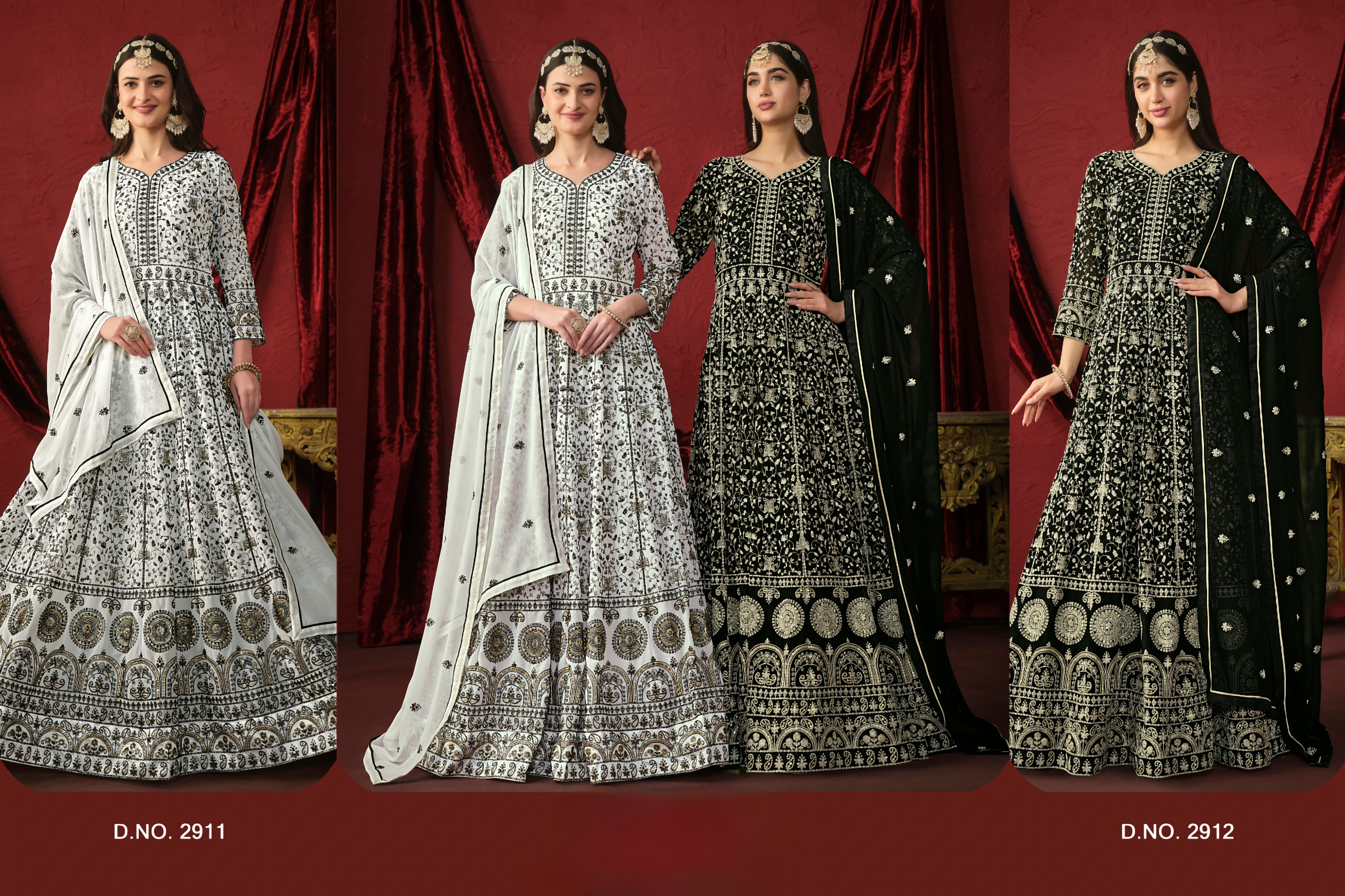 Faux georgette designer gown LXGW0009