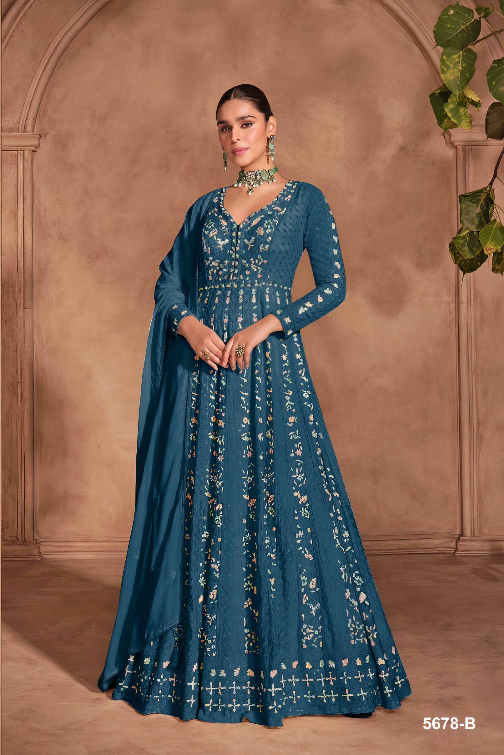 Elysium Radiance Gown Embroidered Gown EAGW0001