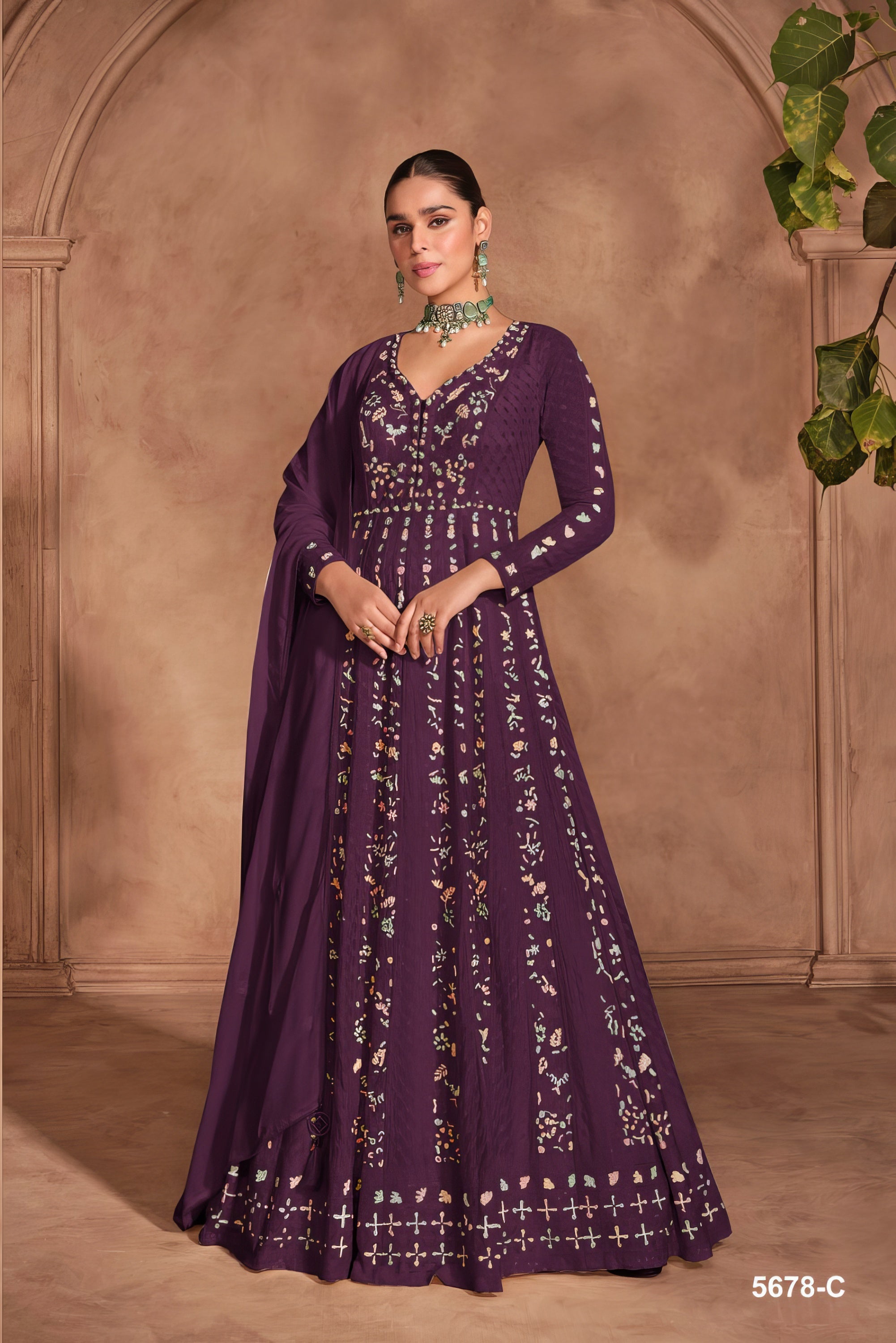 Elysium Radiance Gown Embroidered Gown EAGW0001