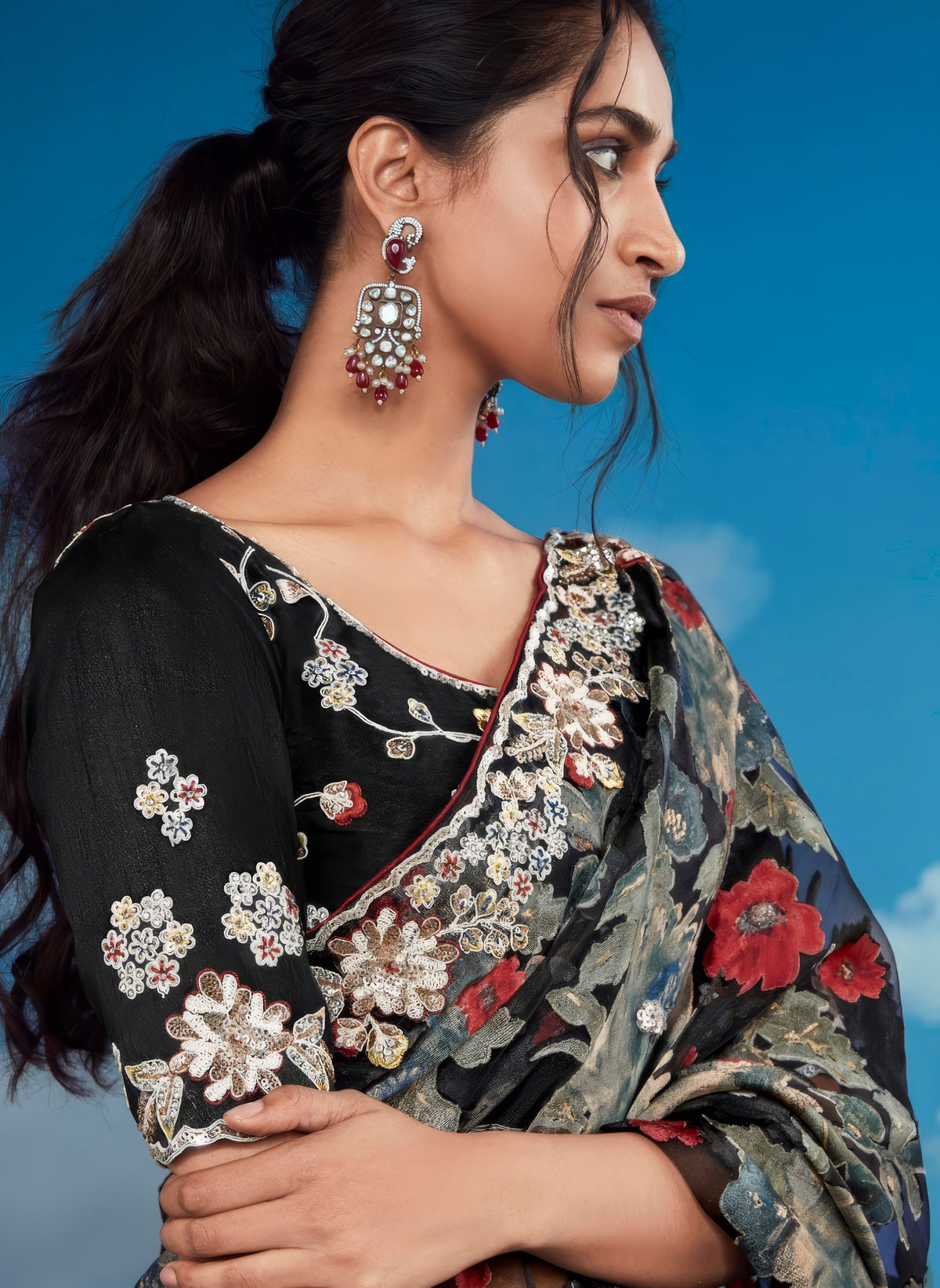 Brasso Bloom Elegance Saree LXSE0026