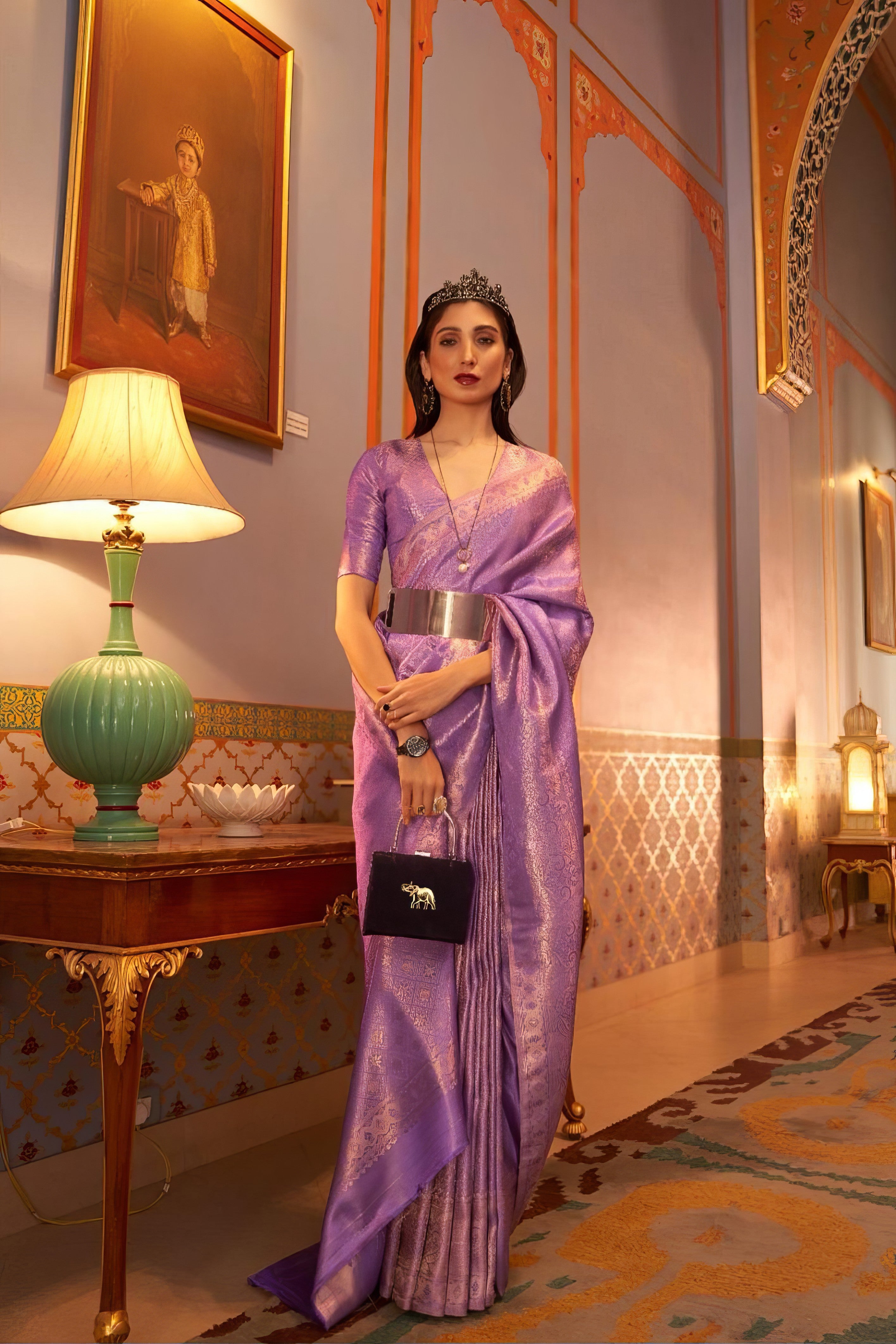 Satin Sheen Saree LXSE0010